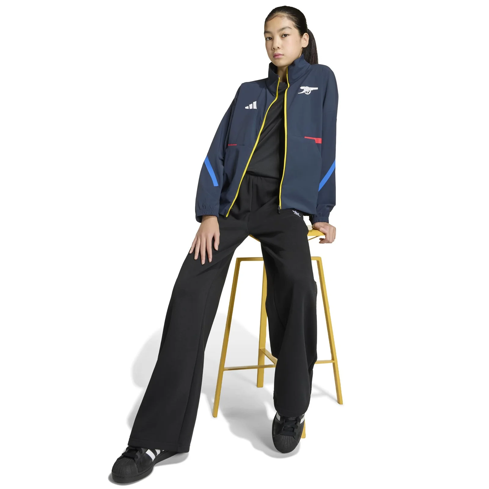 adidas Arsenal Football Z.N.E. 2025/26 Kids Anthem Jacket - Image 8