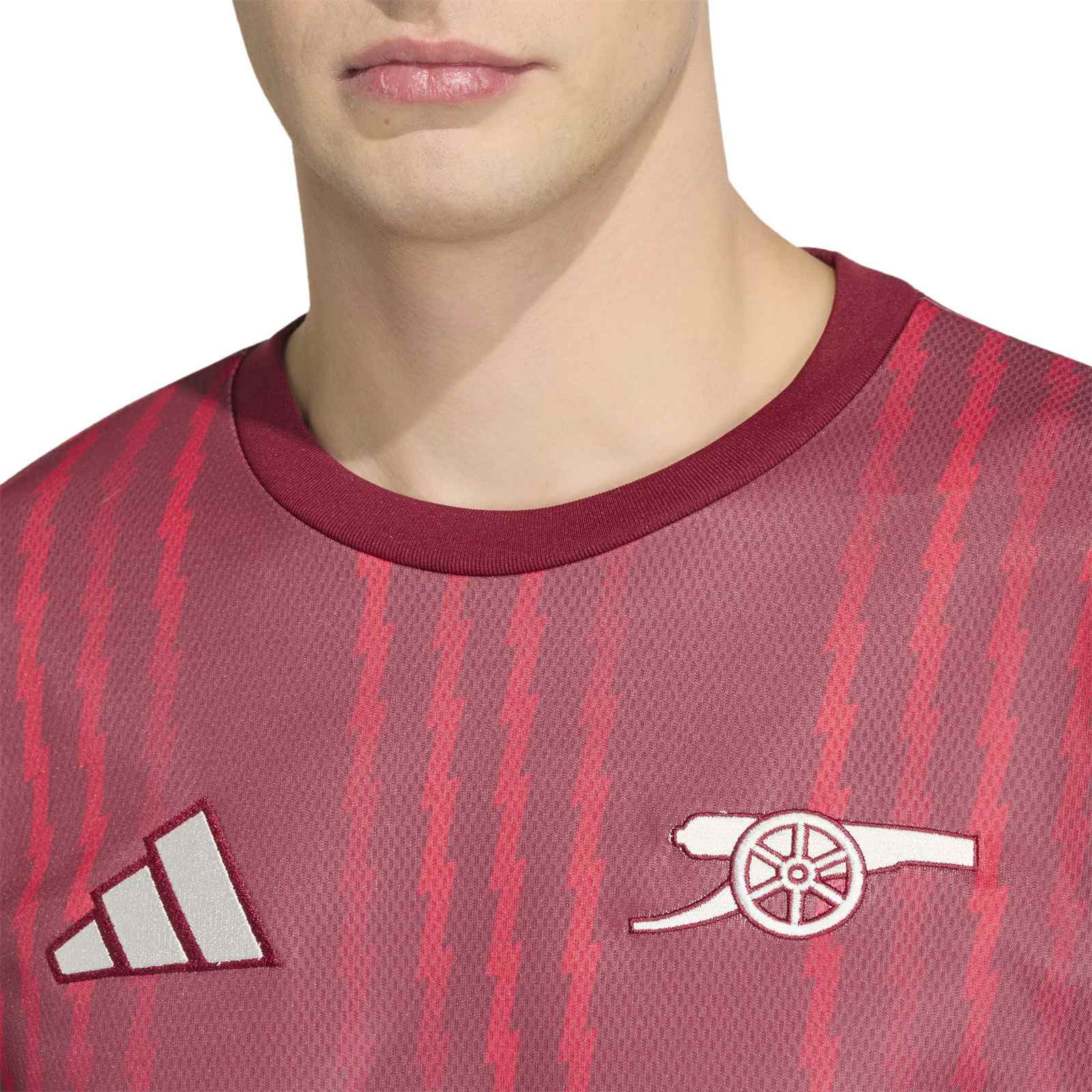 adidas Arsenal Football 2025/26 Mens Pre-Match Warm Crew Top - Image 3