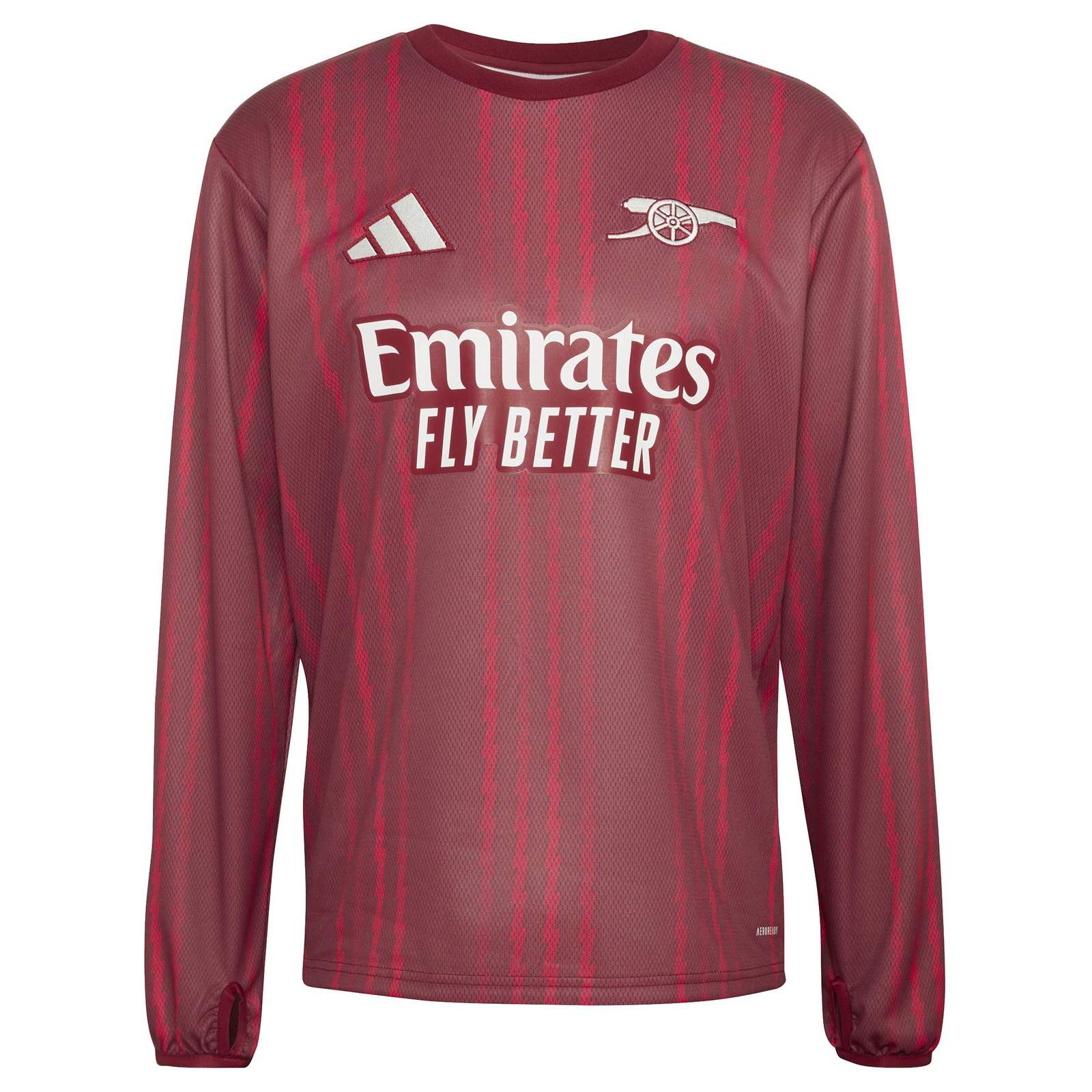 adidas Arsenal Football 2025/26 Mens Pre-Match Warm Crew Top - Image 5