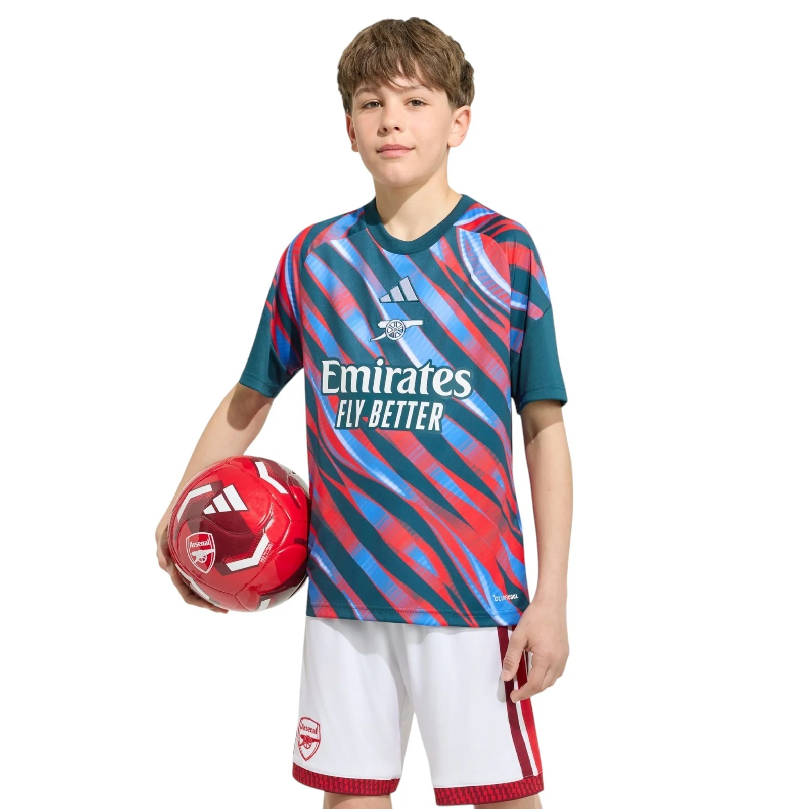 adidas Arsenal Football 2026/27 Kids Pre-Match Jersey