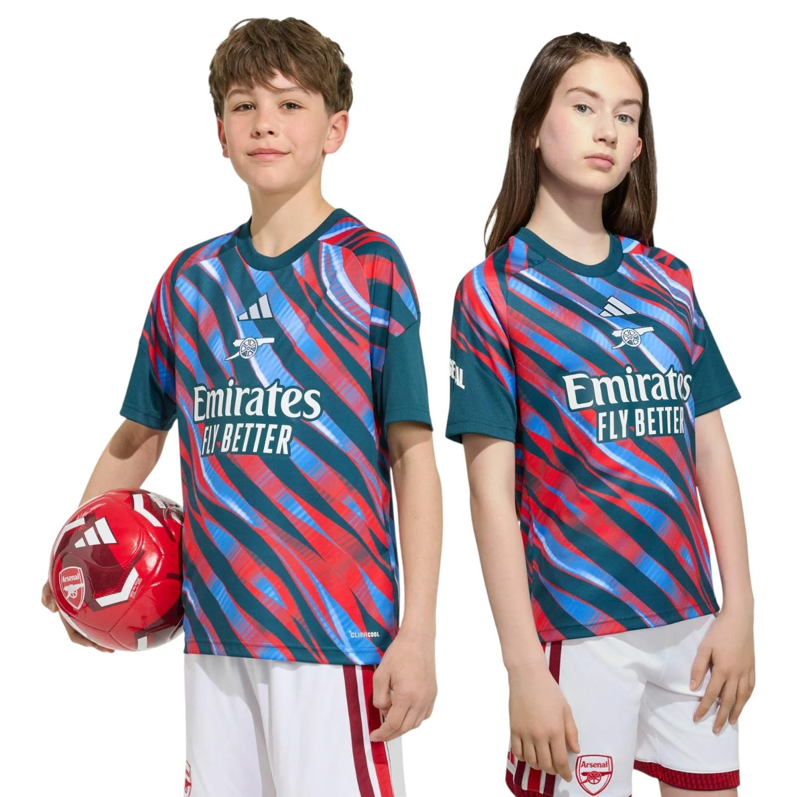 adidas Arsenal Football 2026/27 Kids Pre-Match Jersey - Image 6