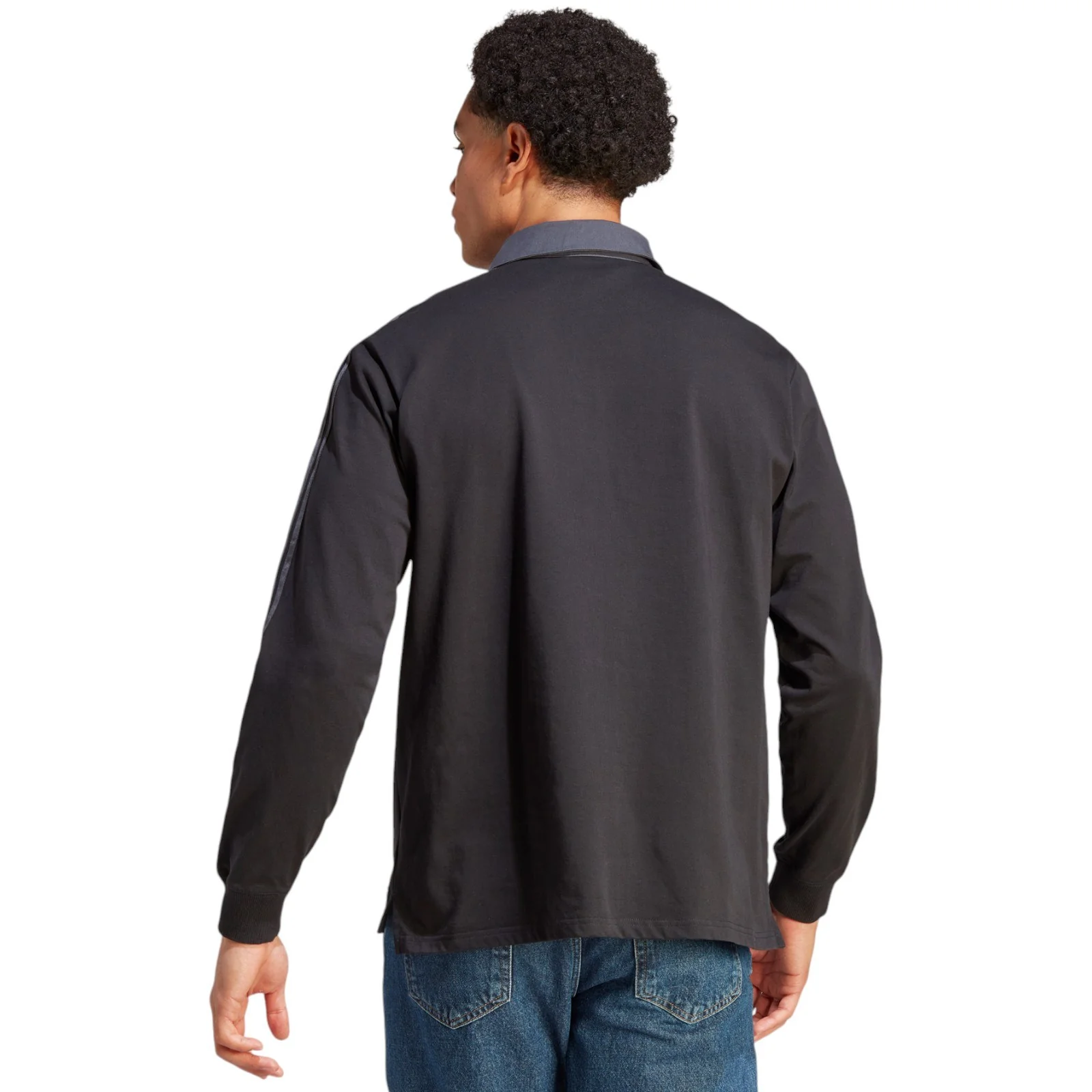 adidas All Blacks Heritage Rugby Mens Polo Shirt Jersey - Image 2