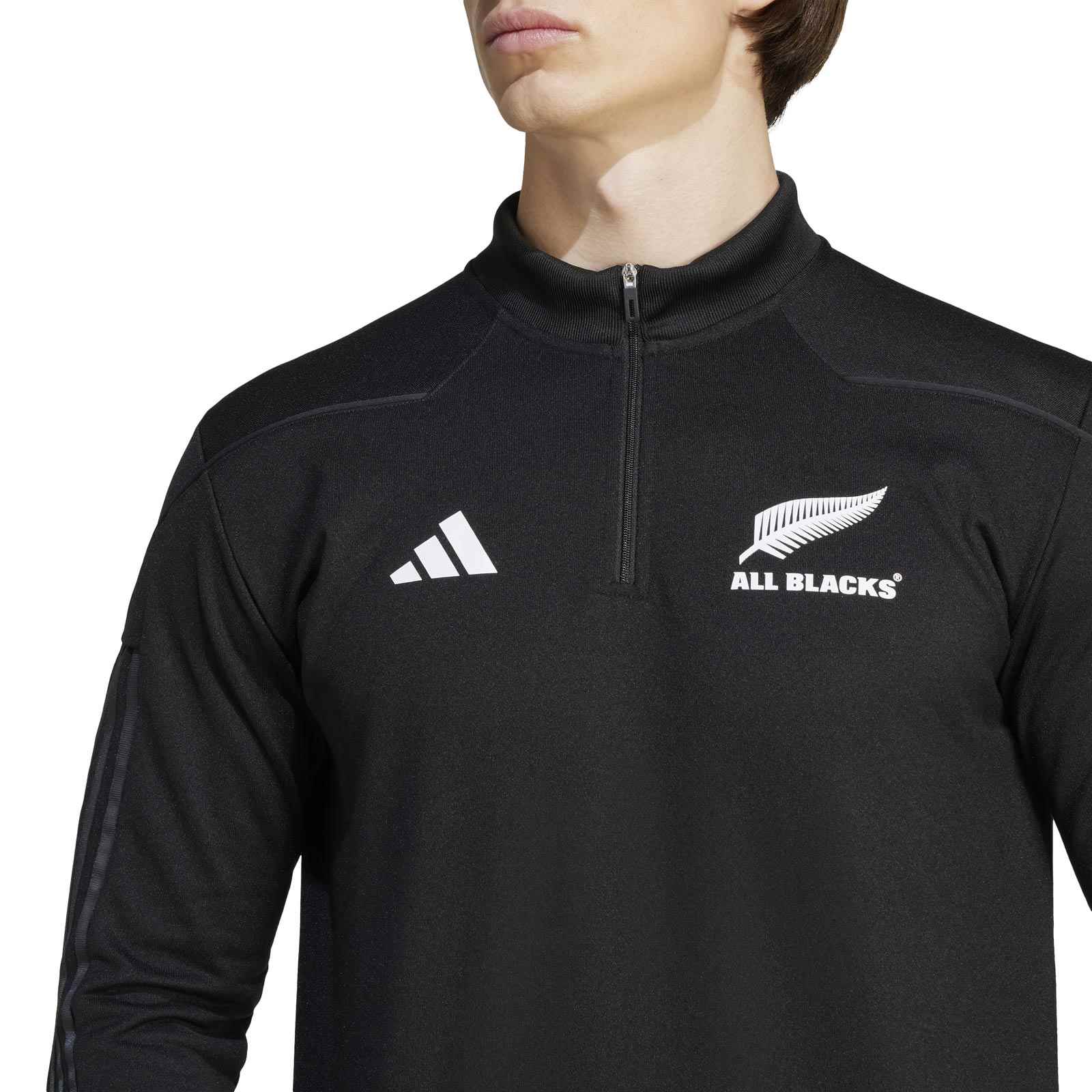 adidas All Blacks Rugby AEROREADY Warming Long Sleeve Fleece Top - Image 4
