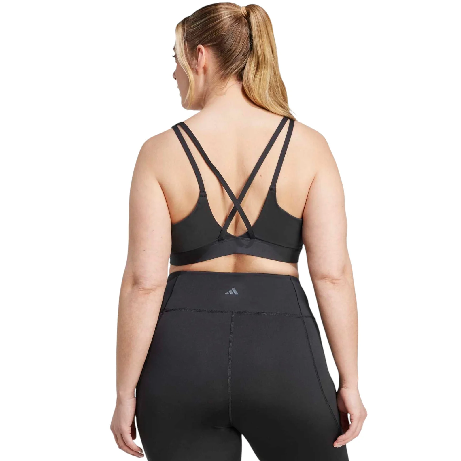 adidas All Me Essentials Womens Plus-Size Medium Support Bra - Image 2