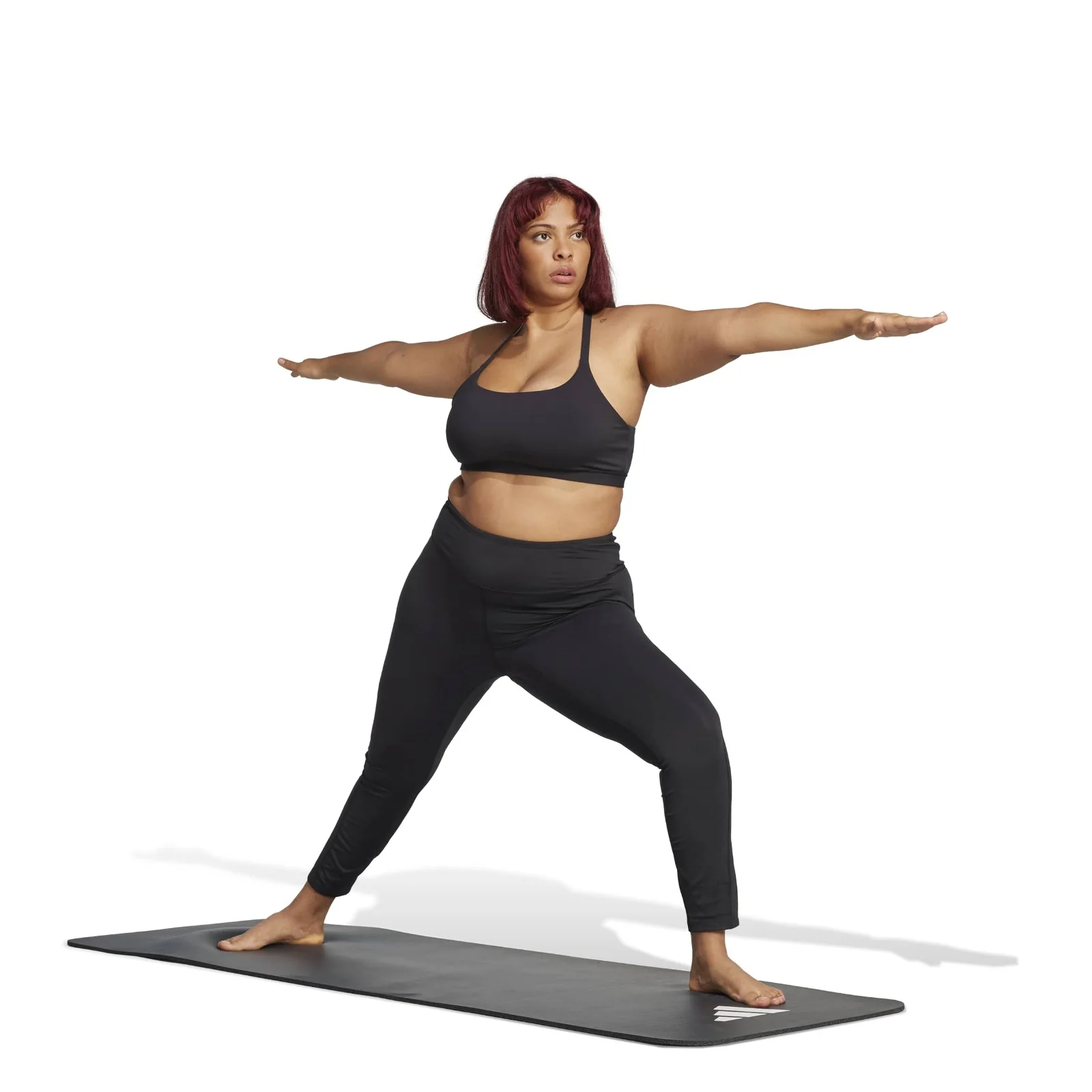 adidas All Me Essentials Womens Full Length Leggings (Plus Size) - Image 5