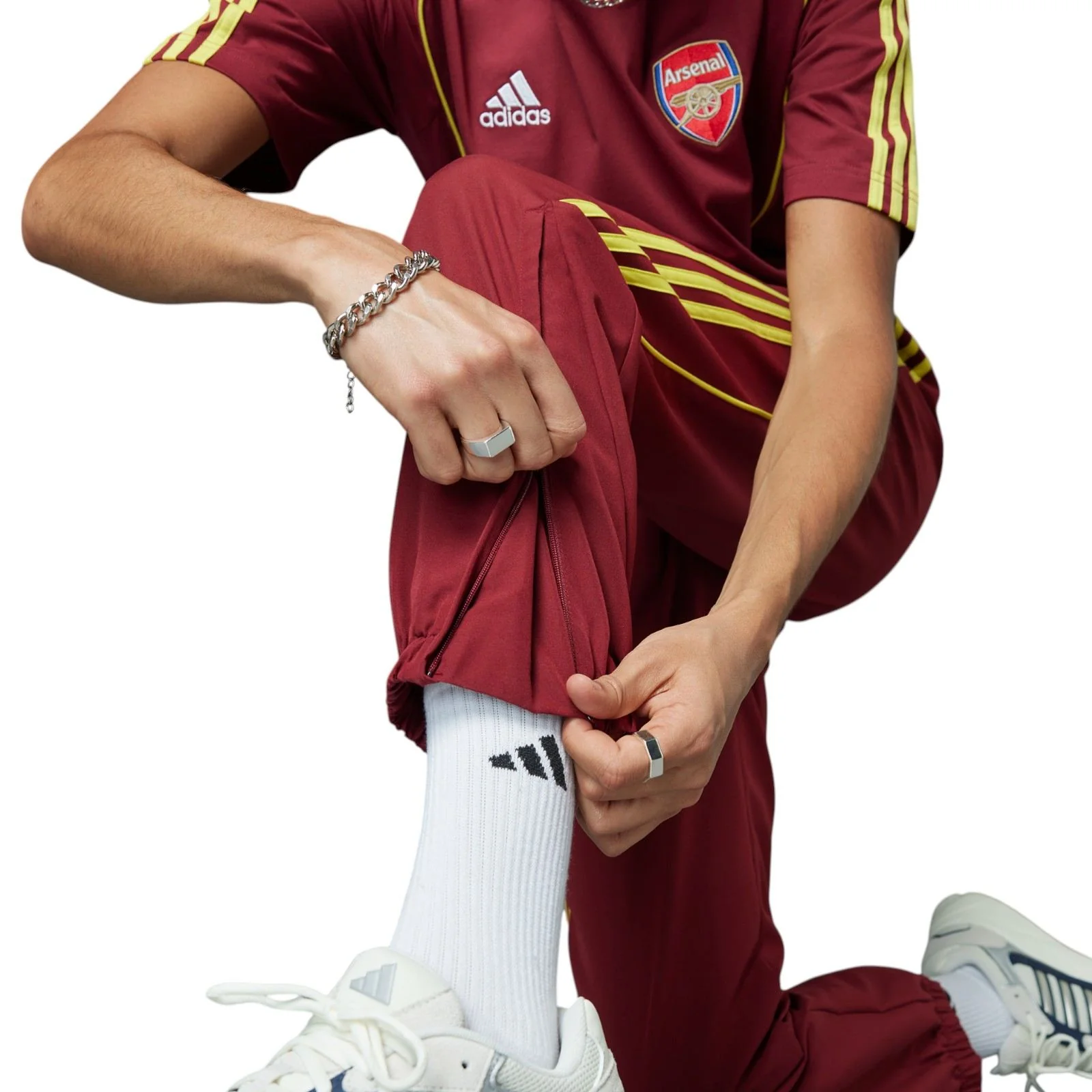 adidas Arsenal Football 3-Stripe Regular-Fit Track Pants - Image 7