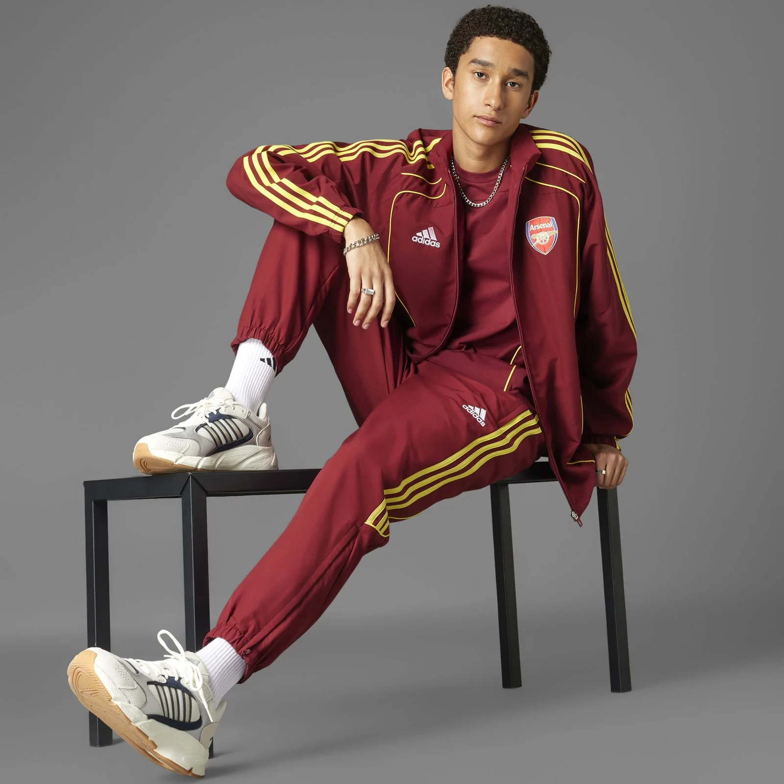 adidas Arsenal Football 3-Stripe Regular-Fit Track Pants - Image 9