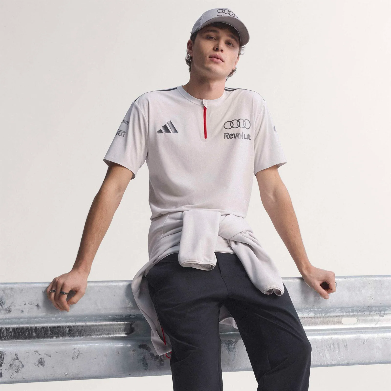 adidas Audi Formula 1 Motorsport Adults Driver T-Shirt - Image 6