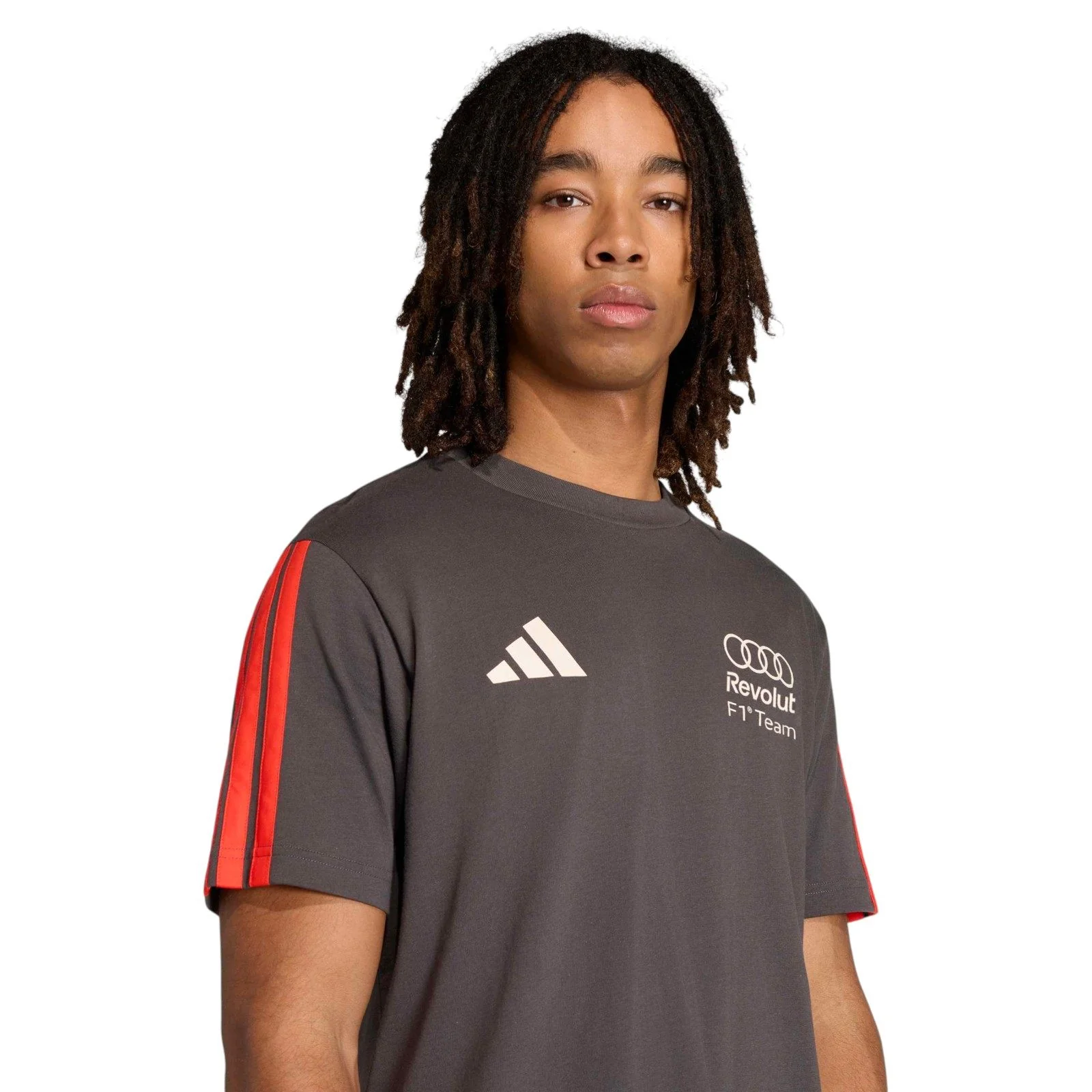 adidas Audi Formula 1 Motorsport DNA Adults T-Shirt - Image 4