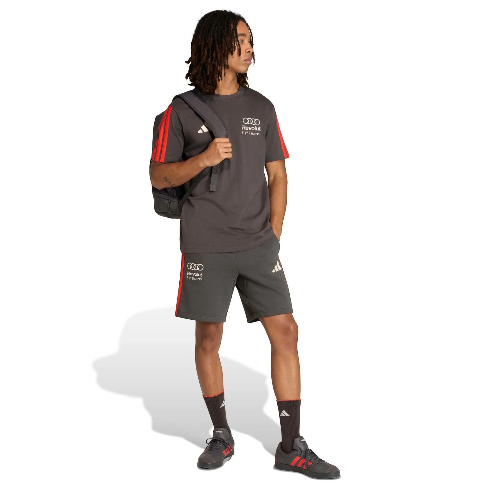 adidas Audi Formula 1 Motorsport DNA Adults T-Shirt - Image 7