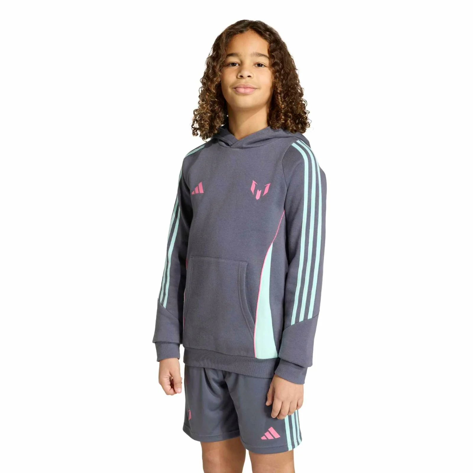 adidas Messi Regular-Fit Kids Soft Fleece Hoodie