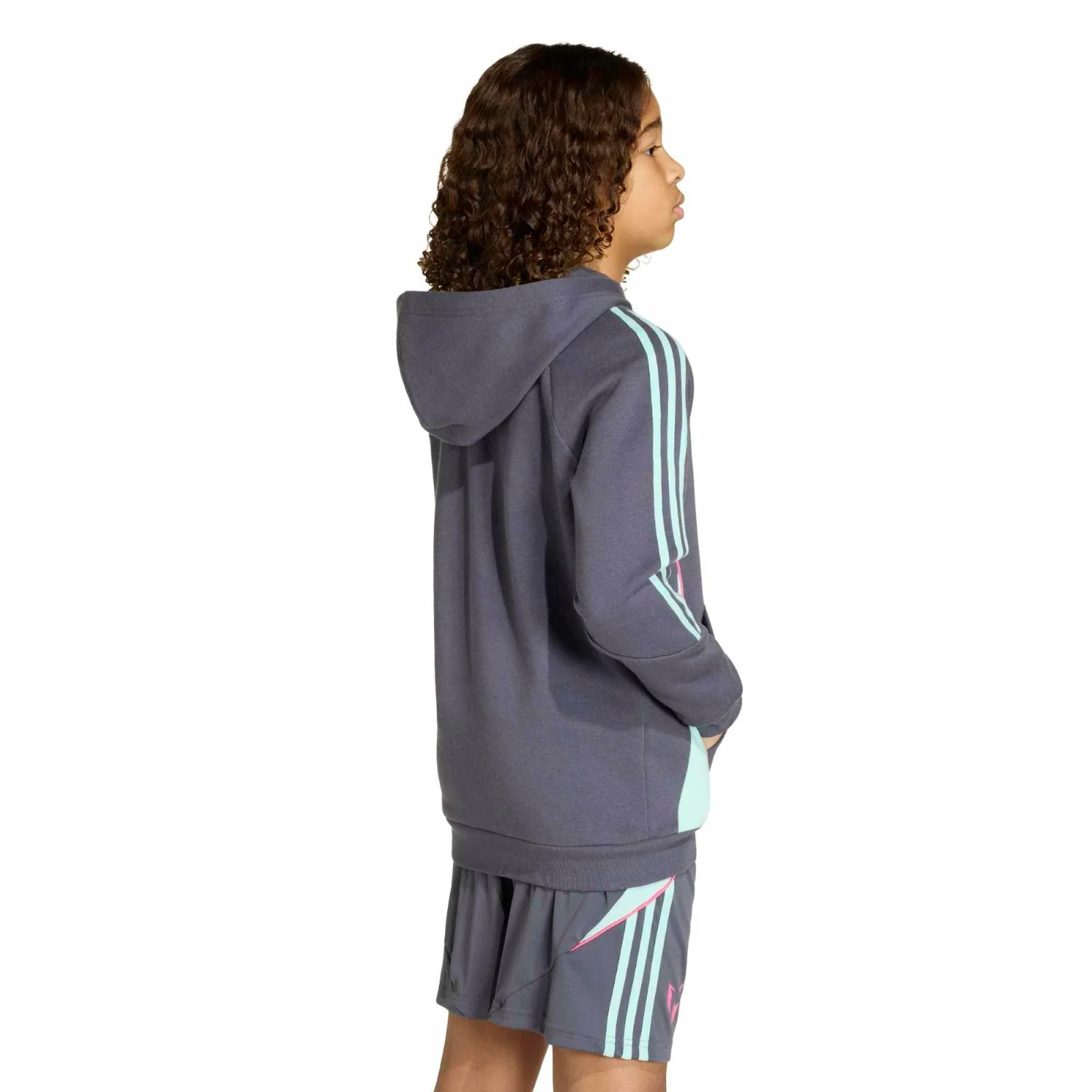 adidas Messi Regular-Fit Kids Soft Fleece Hoodie - Image 2
