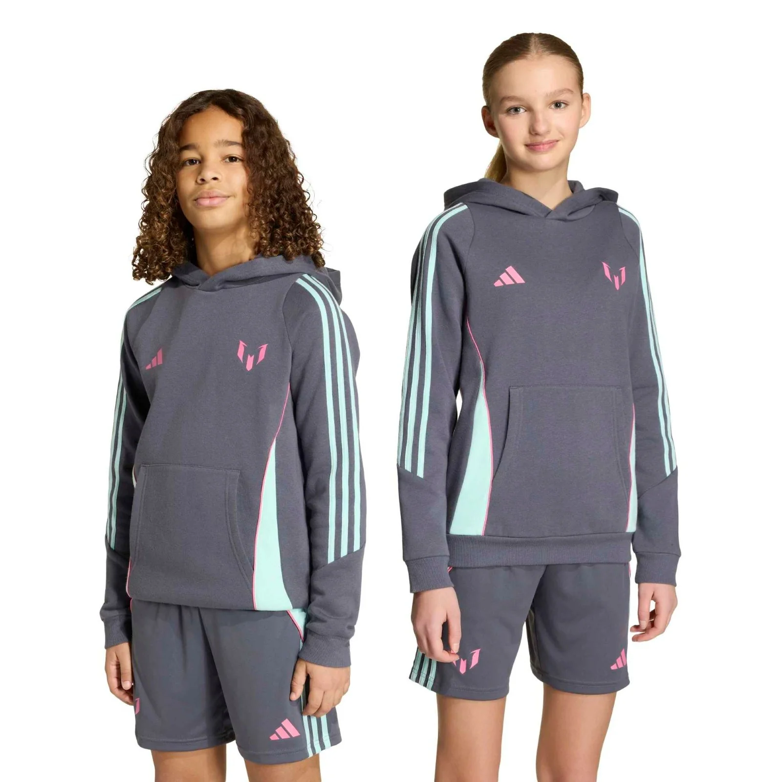 adidas Messi Regular-Fit Kids Soft Fleece Hoodie - Image 6