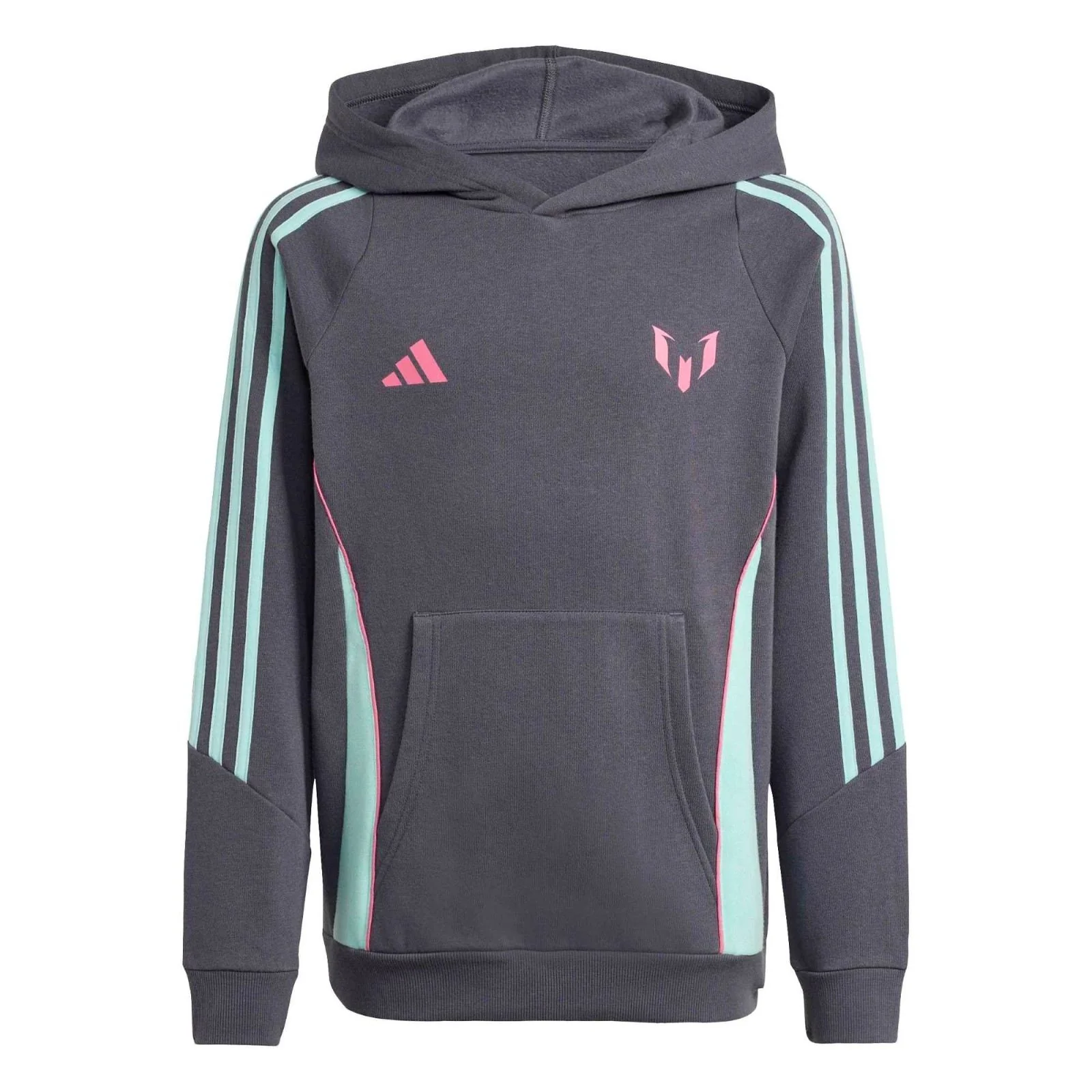 adidas Messi Regular-Fit Kids Soft Fleece Hoodie - Image 8