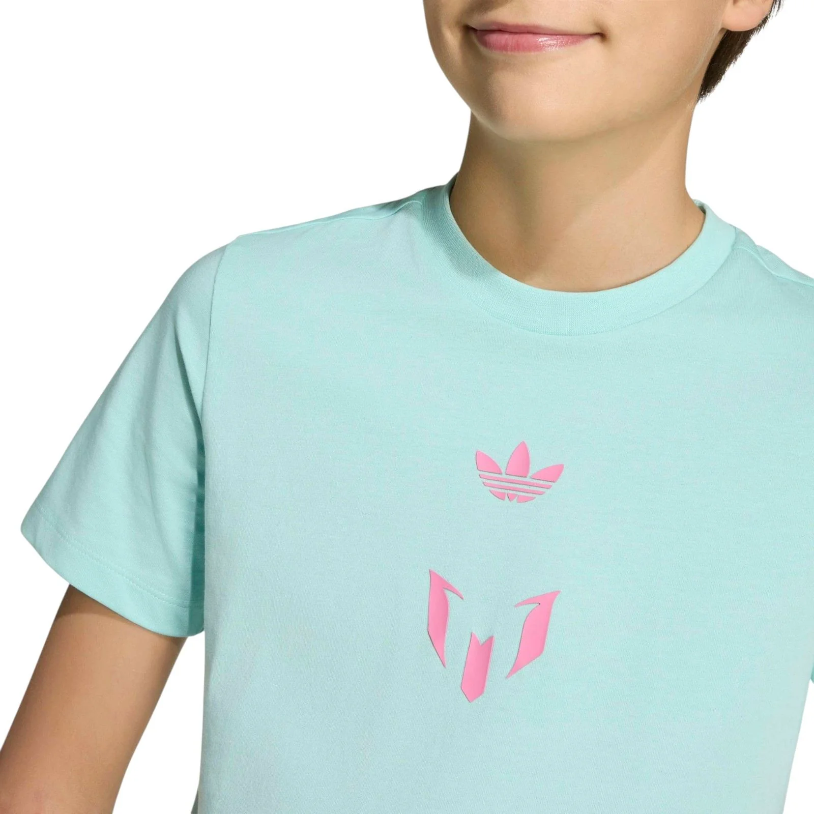 adidas Messi Football Kids Short-Sleeve T-Shirt - Image 3