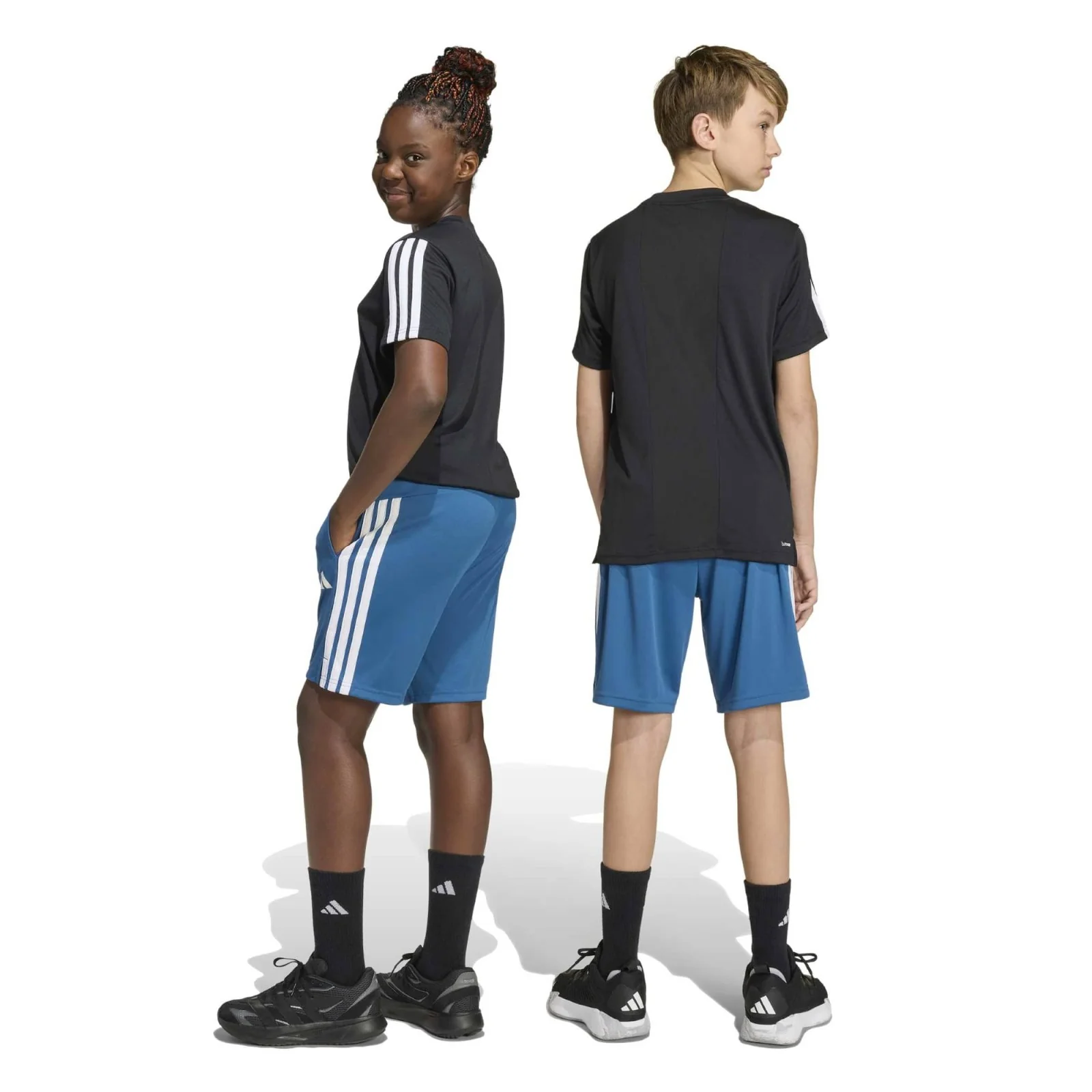 adidas Train Essentials 3-Stripes Climacool Kids Shorts - Image 6