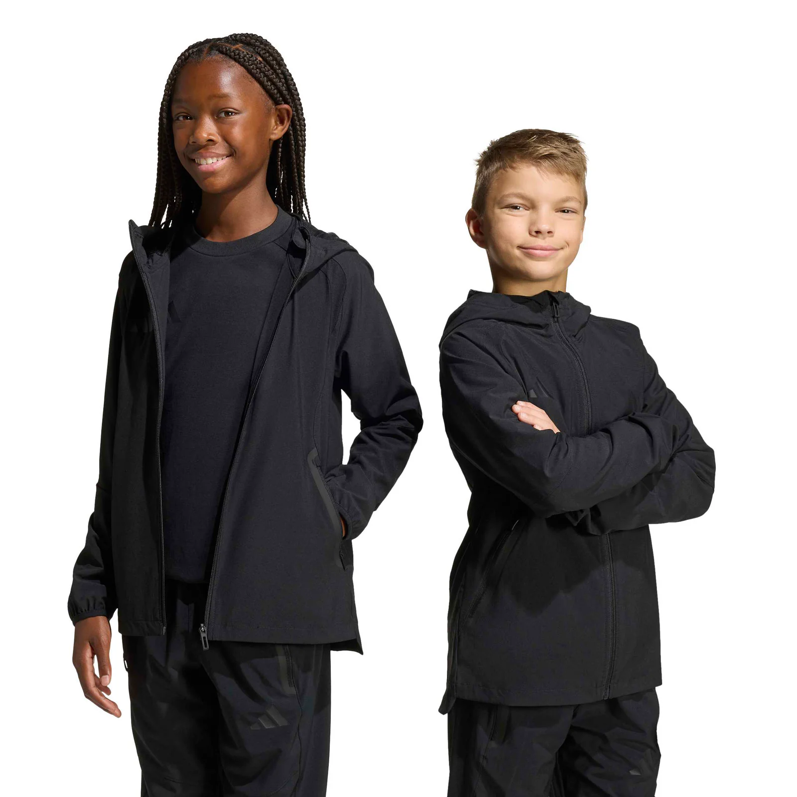 adidas TIRO Travel Kids Full-Zip Windbreaker Jacket - Image 5