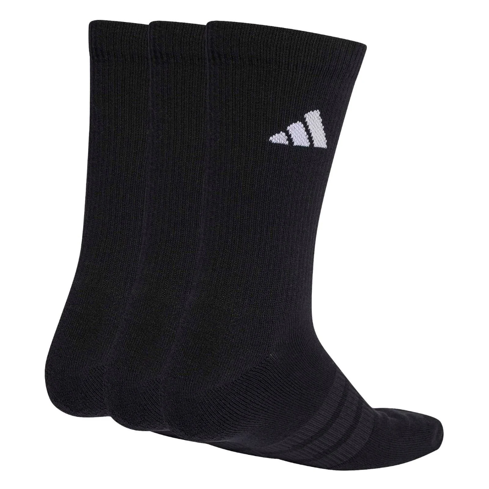 adidas Cushioned Sportswear Crew Socks 3 Pair Pack - Image 2