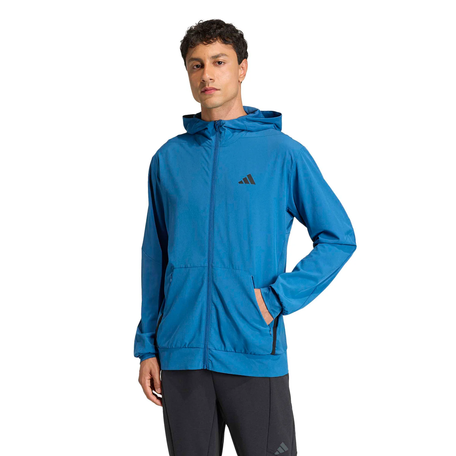 adidas D4T Workout Climacool Mens Full-Zip Training Hoodie
