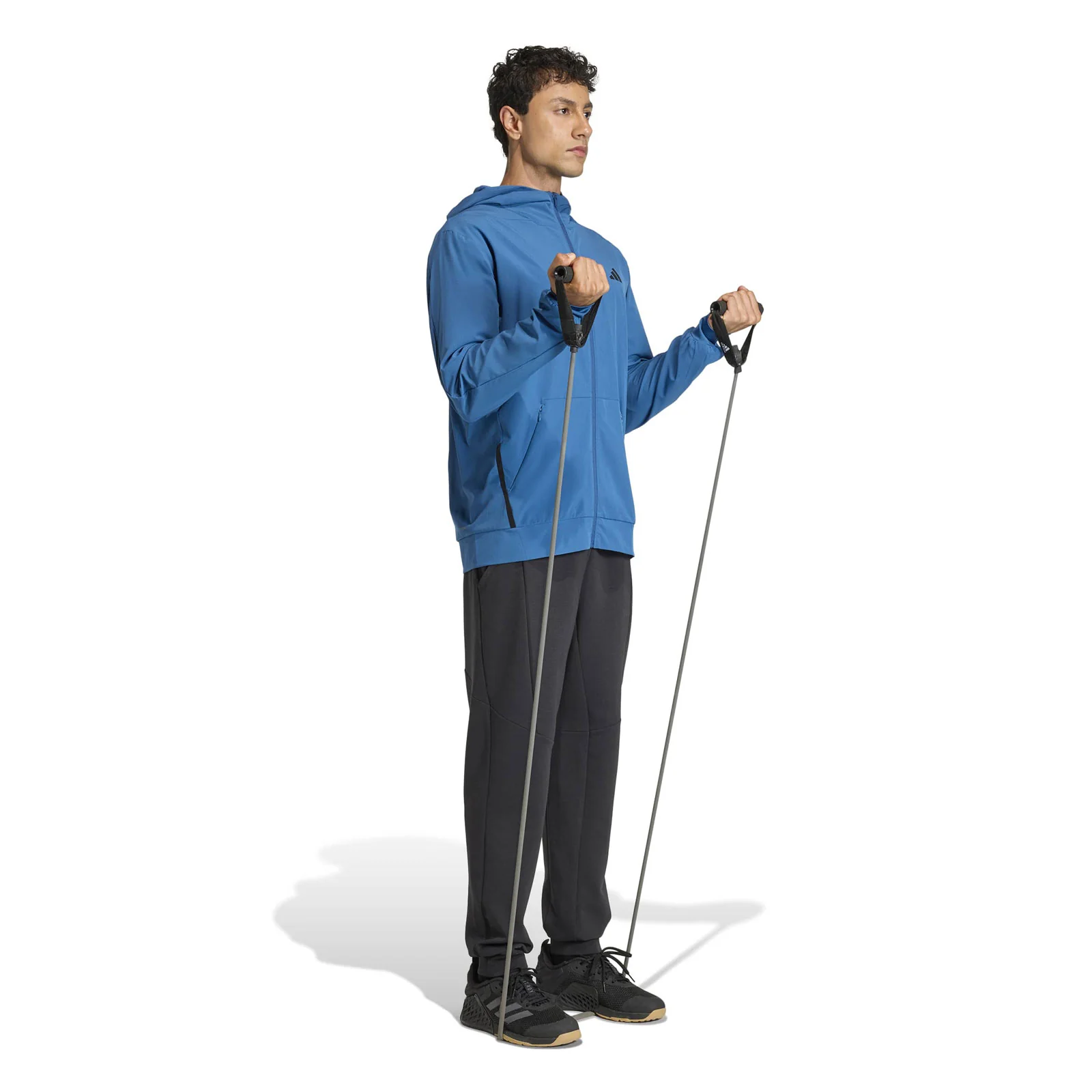 adidas D4T Workout Climacool Mens Full-Zip Training Hoodie - Image 6