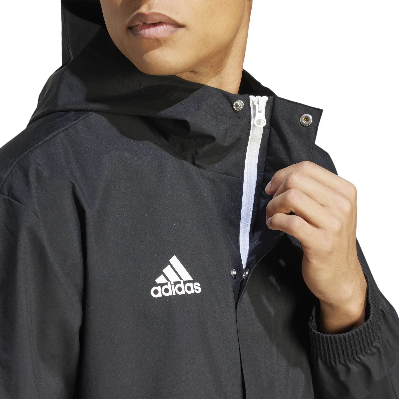 adidas Entrada 2022/23 Mens All-Weather Hooded Jacket - Image 3