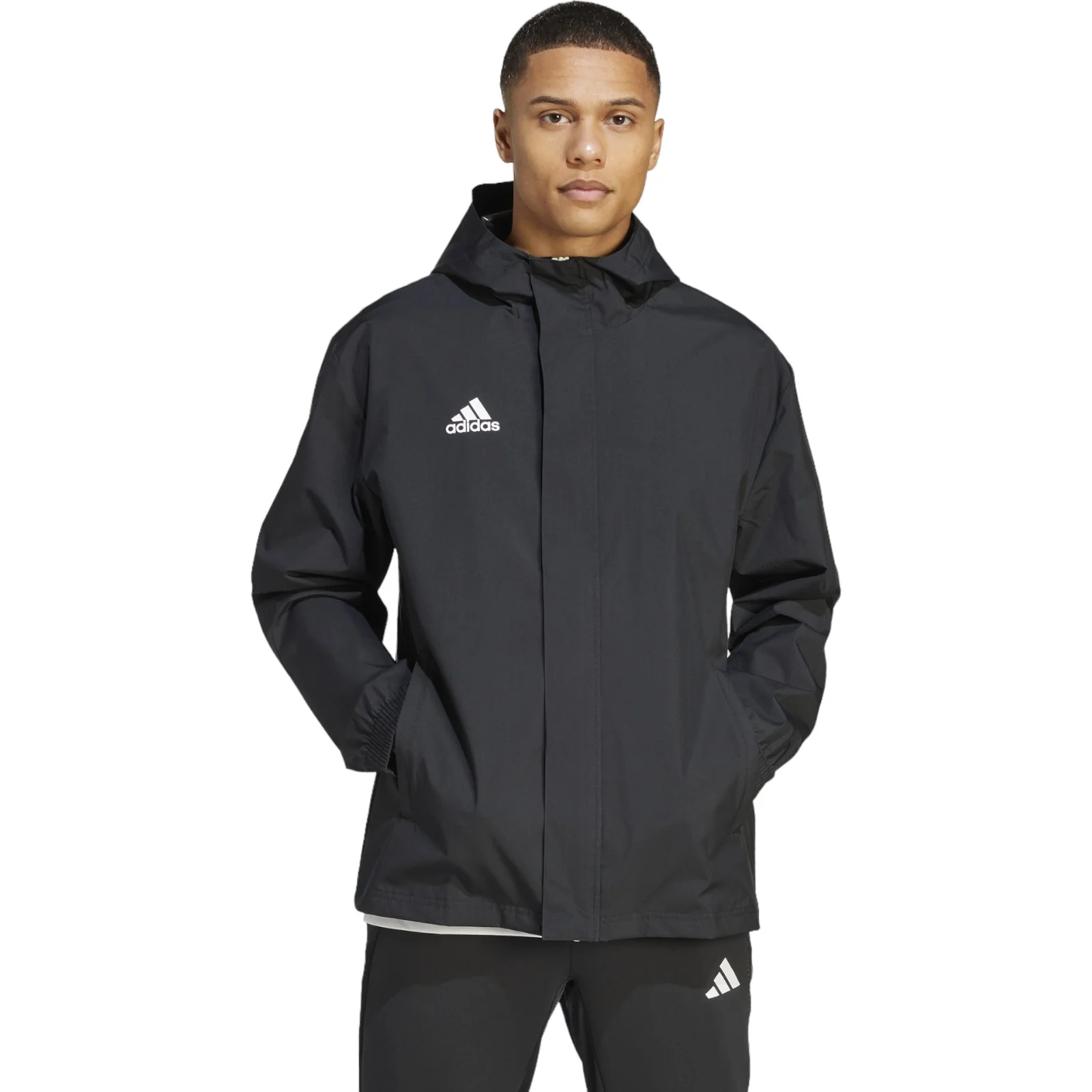 adidas Entrada 2022/23 Mens All-Weather Hooded Jacket - Image 5