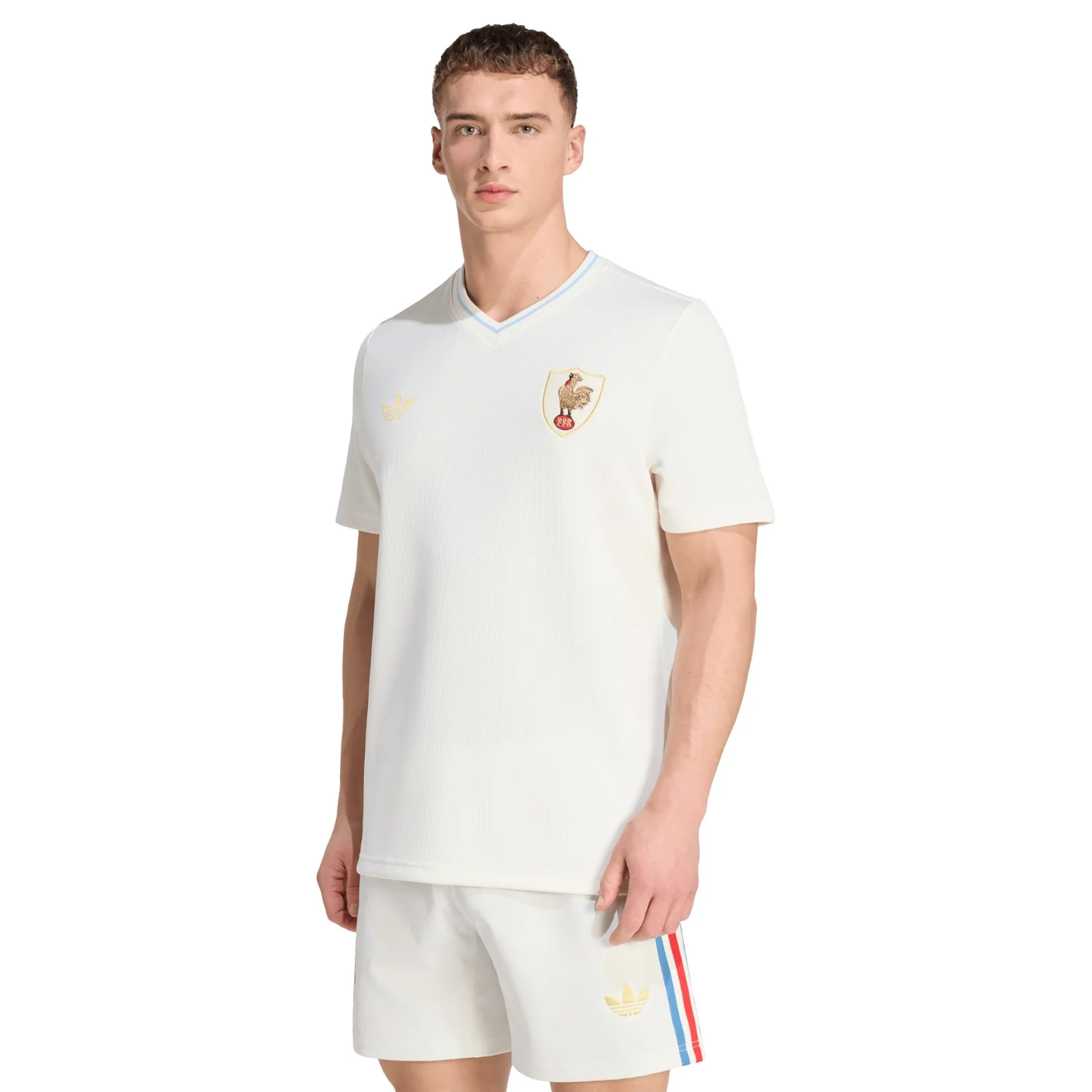 adidas France Rugby 120 Years Le Crunch Adult Pre-Match Jersey - Image 3