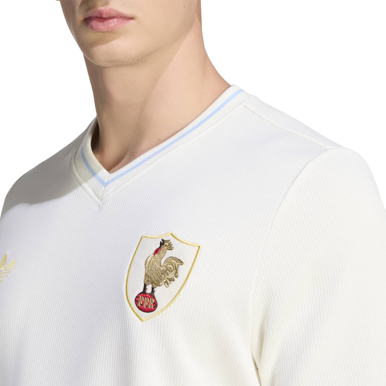 adidas France Rugby 120 Years Le Crunch Adult Pre-Match Jersey - Image 5
