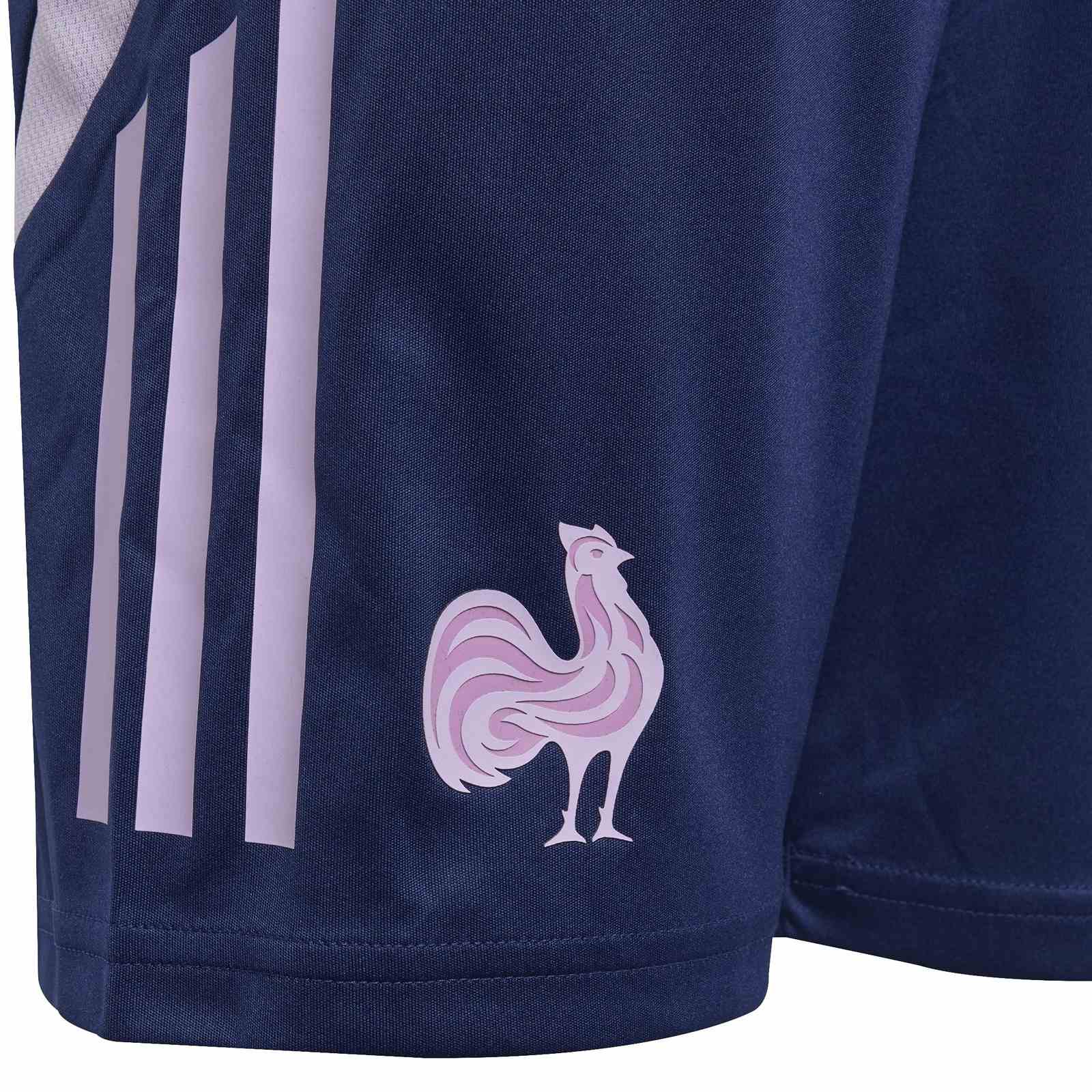 adidas France Rugby WRWC2 2025/26 Kids Lightweight Gym Short - Image 3