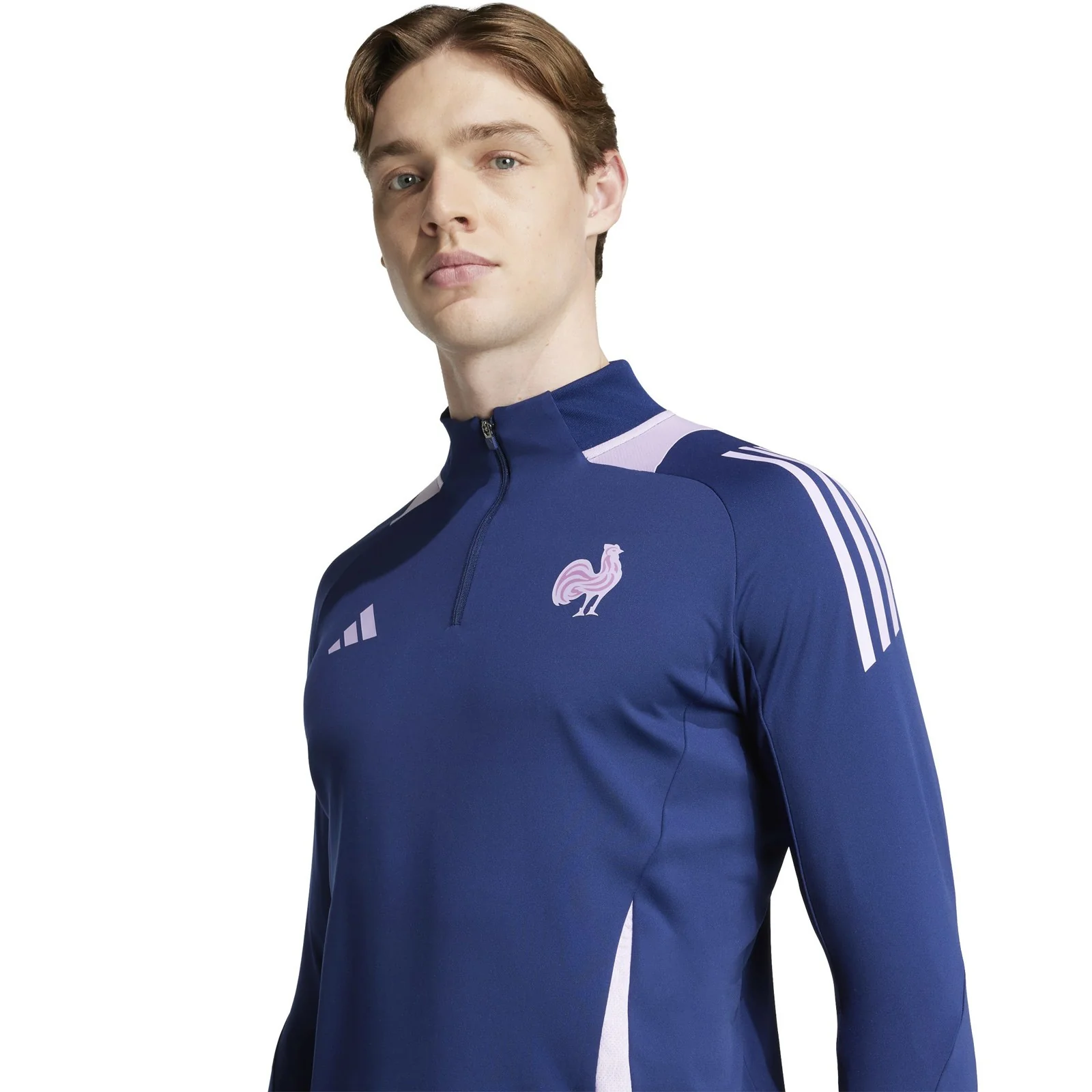 adidas France Rugby WRWC2 2025/26 Mens Half-Zip Training Top - Image 4
