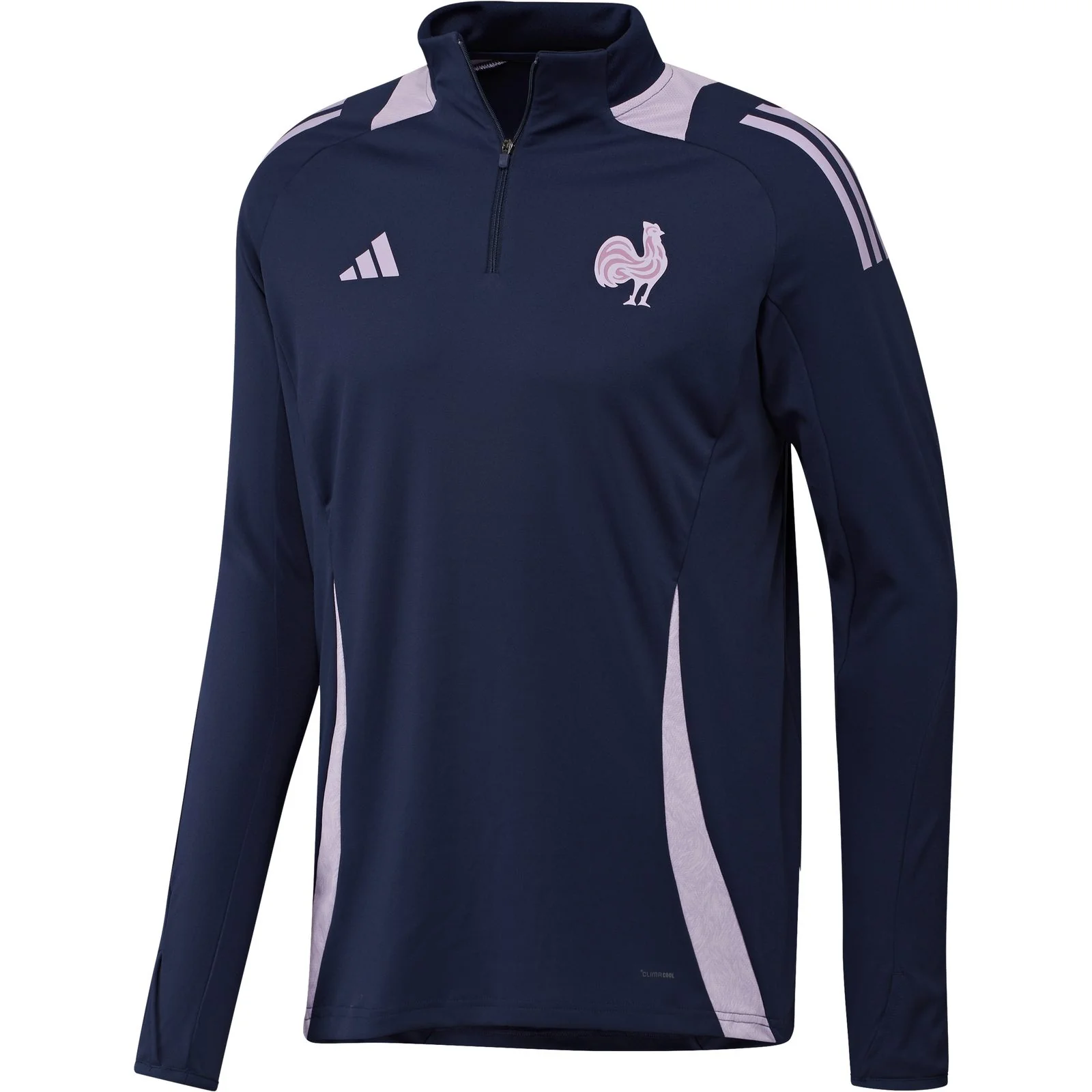 adidas France Rugby WRWC2 2025/26 Mens Half-Zip Training Top - Image 7