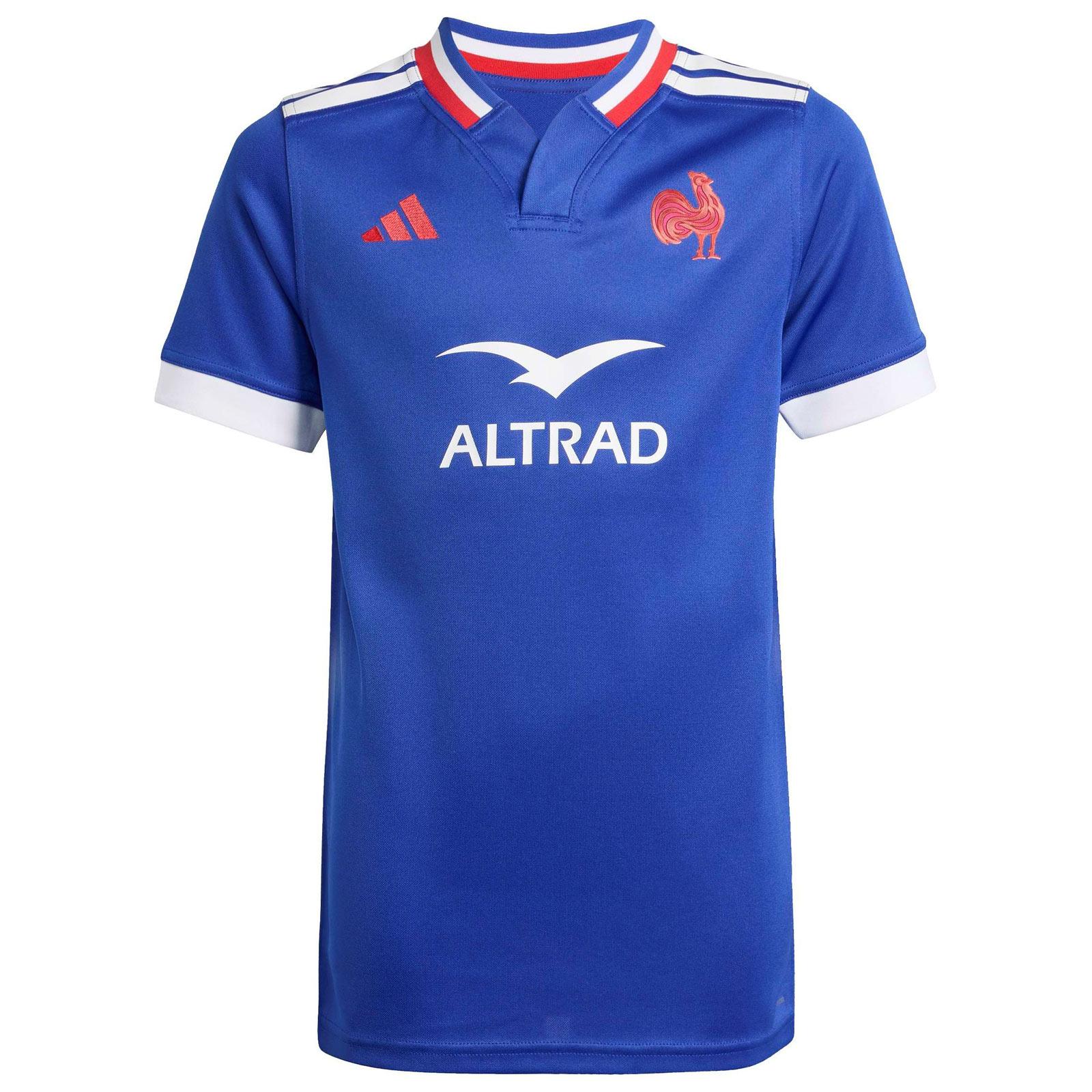 adidas France Rugby 2025/26 Kids Home Replica Jersey