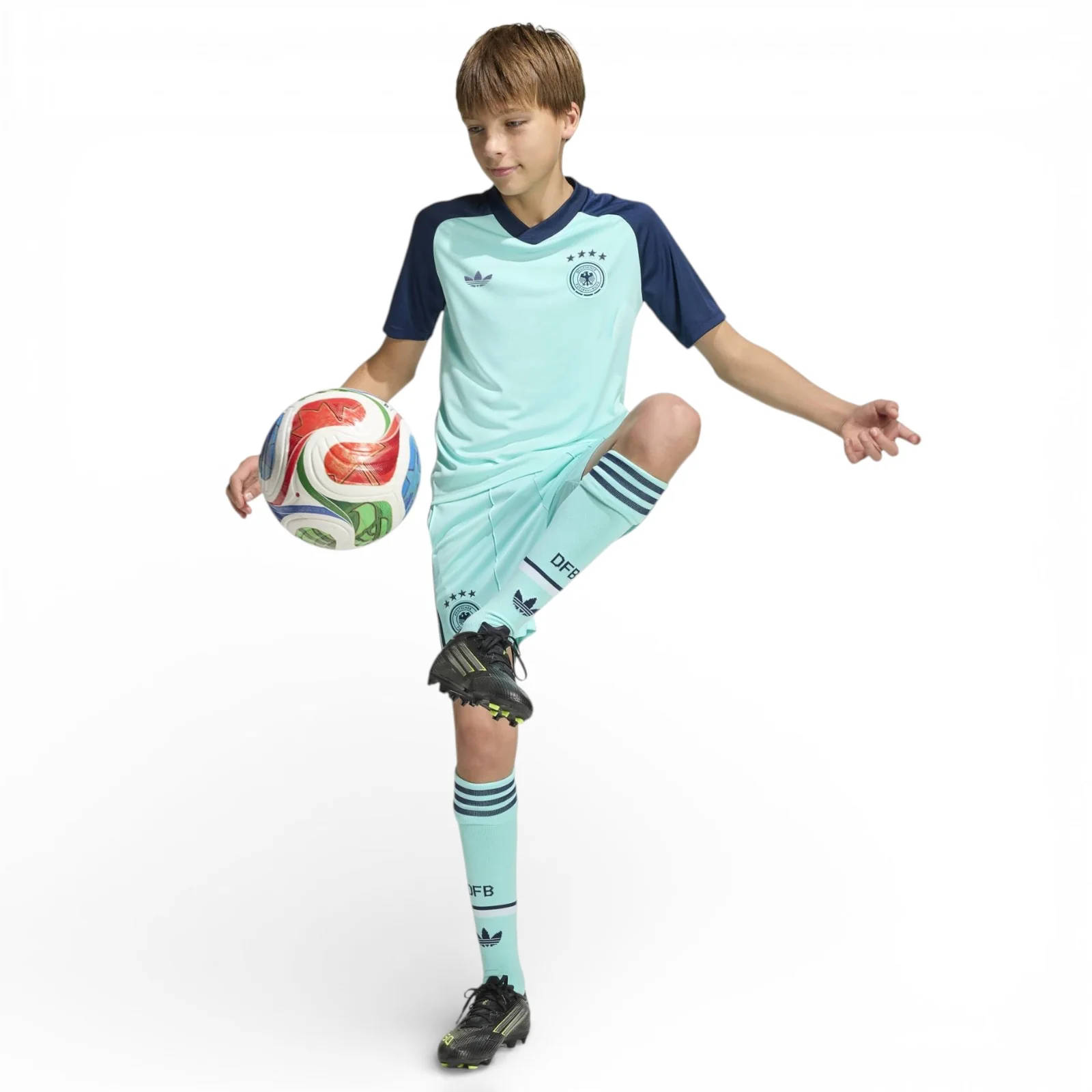 adidas Germany Football WC 2026 Kids Away Pre-Match Jersey - Image 9