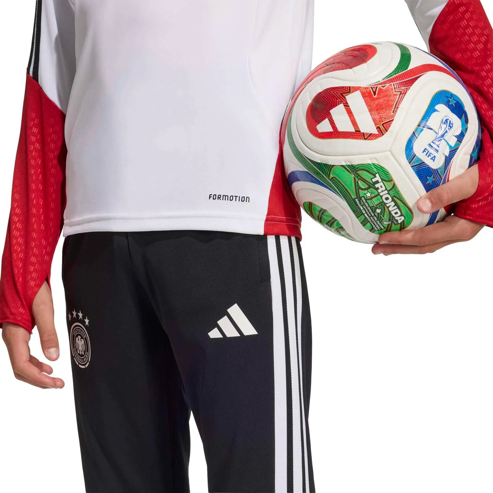 adidas Germany Football World Cup 2026 Tiro Training Kids Half-Zip Top - Image 4