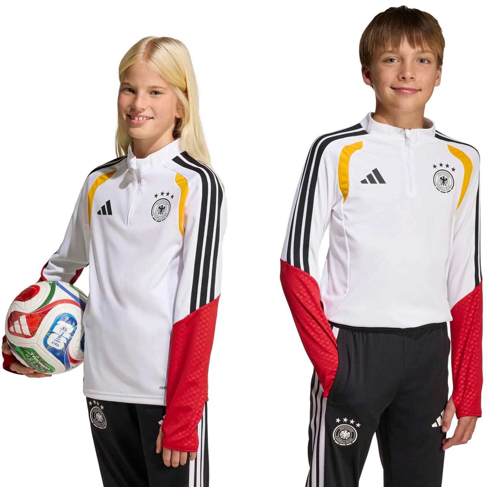 adidas Germany Football World Cup 2026 Tiro Training Kids Half-Zip Top - Image 6