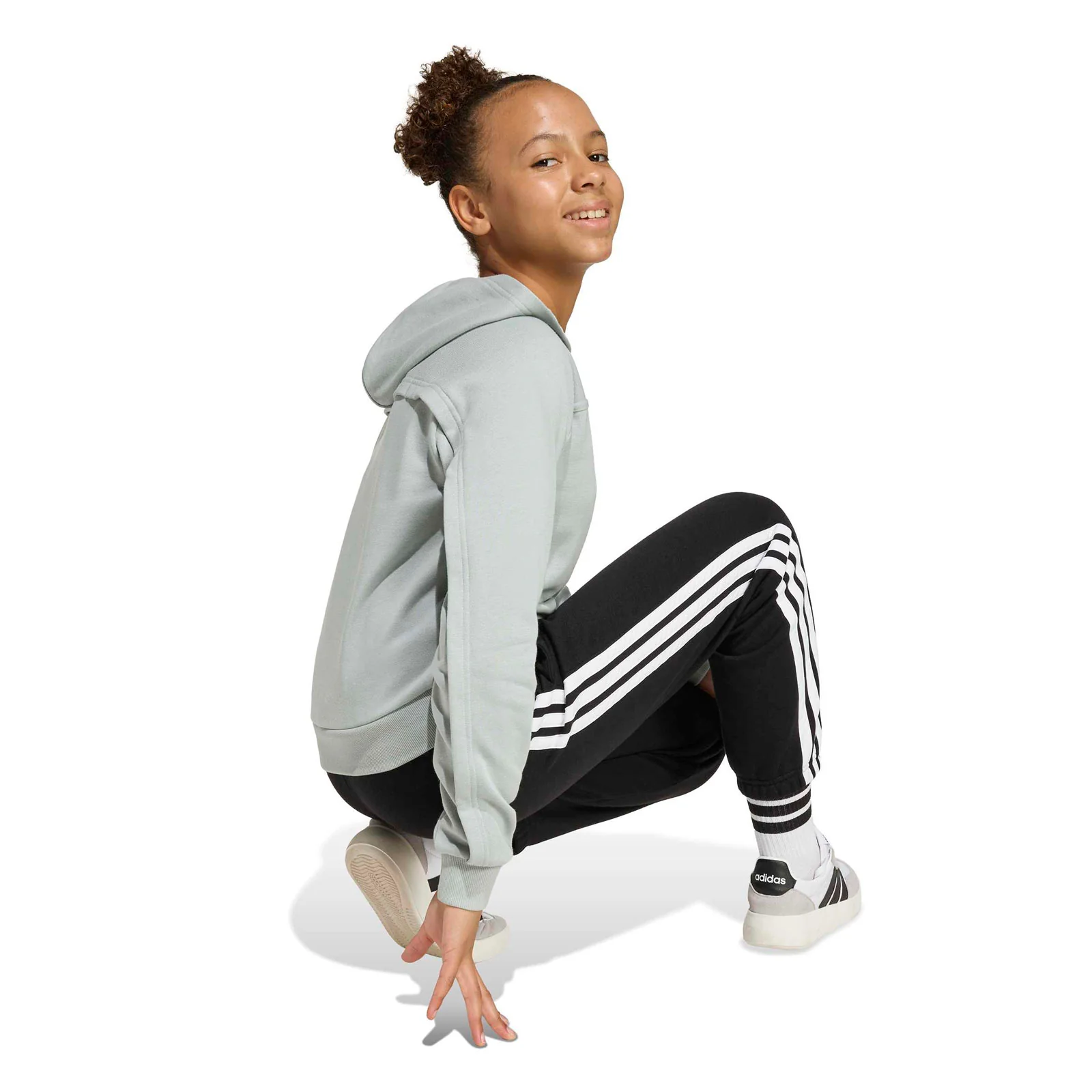 adidas Holiday Glam Girls Cropped Hooded Sweatshirt - Image 4
