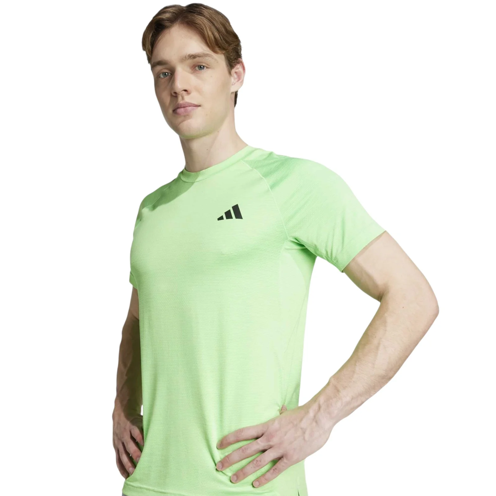 adidas Gym+ CLIMACOOL Mens Slim-Fit Training T-Shirt - Image 3