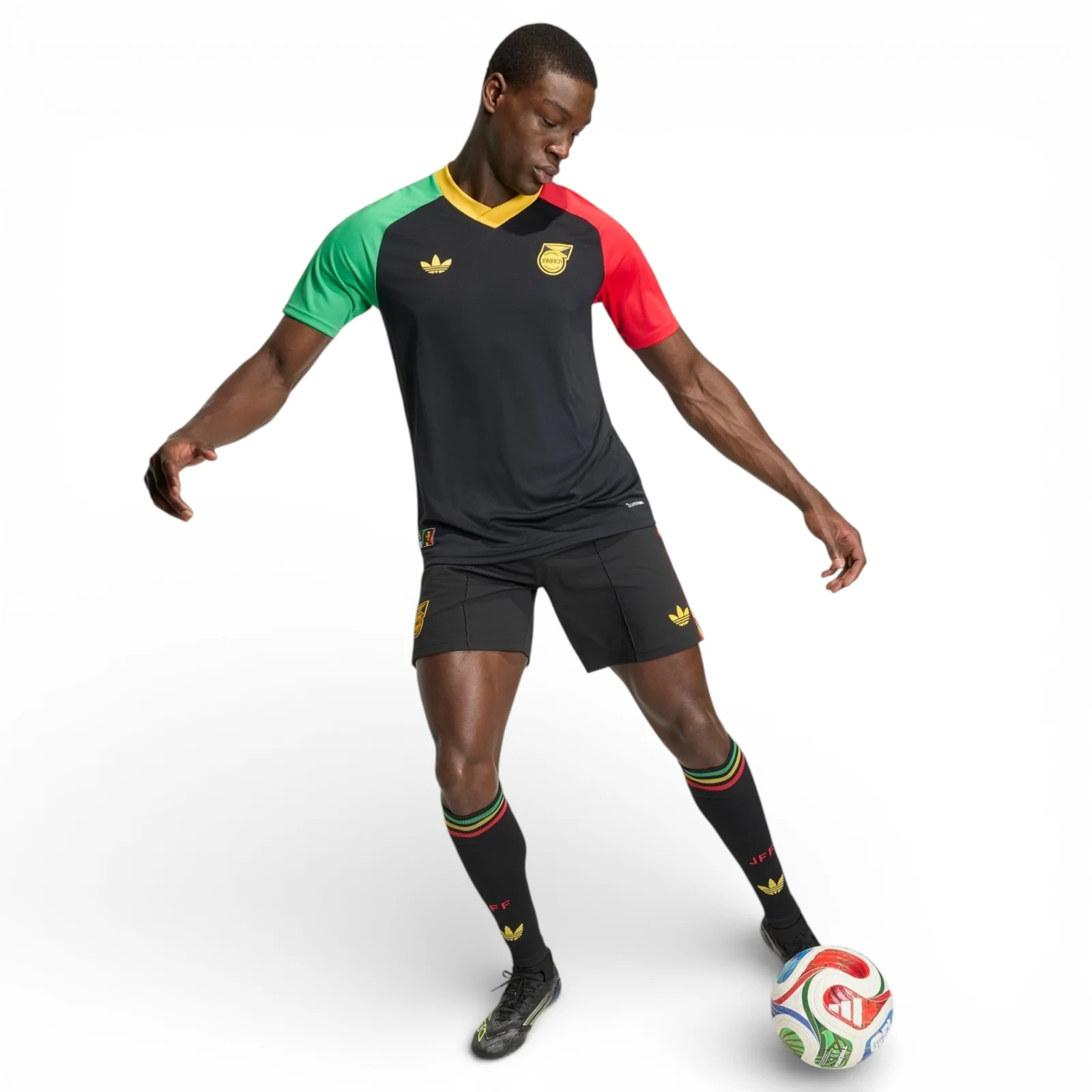 adidas Jamaica Football WC 2026 Mens Pre-Match Away Jersey - Image 7