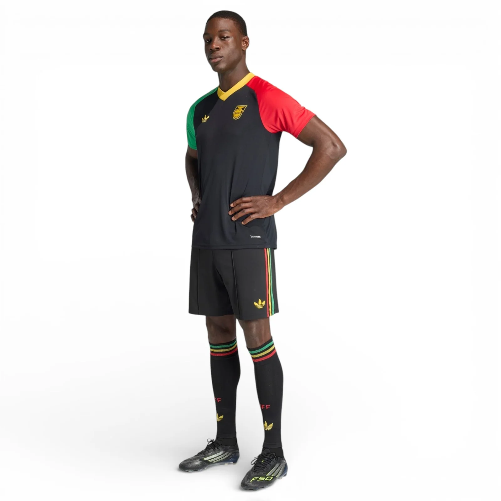 adidas Jamaica Football WC 2026 Mens Pre-Match Away Jersey - Image 8