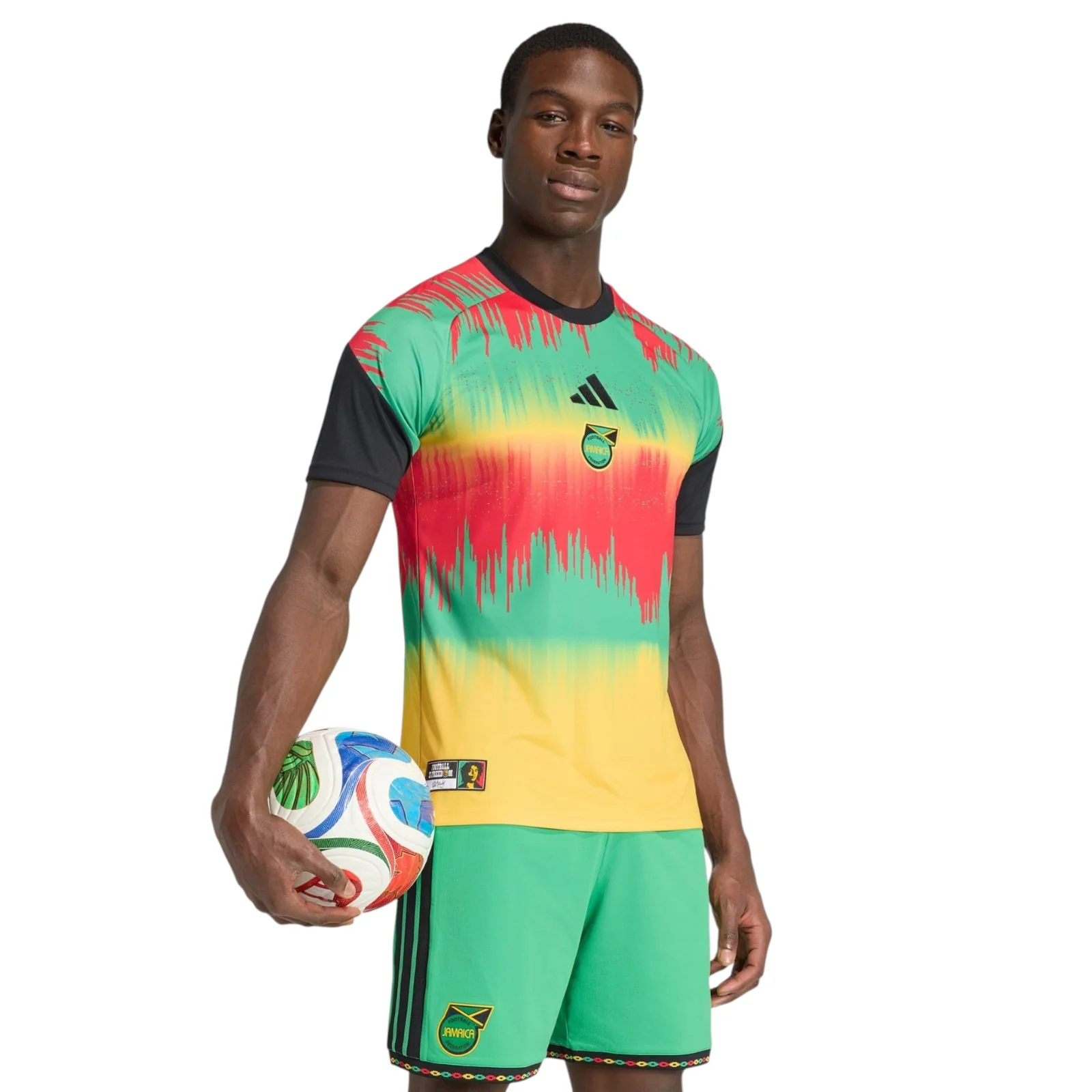 adidas Jamaica Football WC 2026 Mens Pre-Match Home Jersey - Image 3