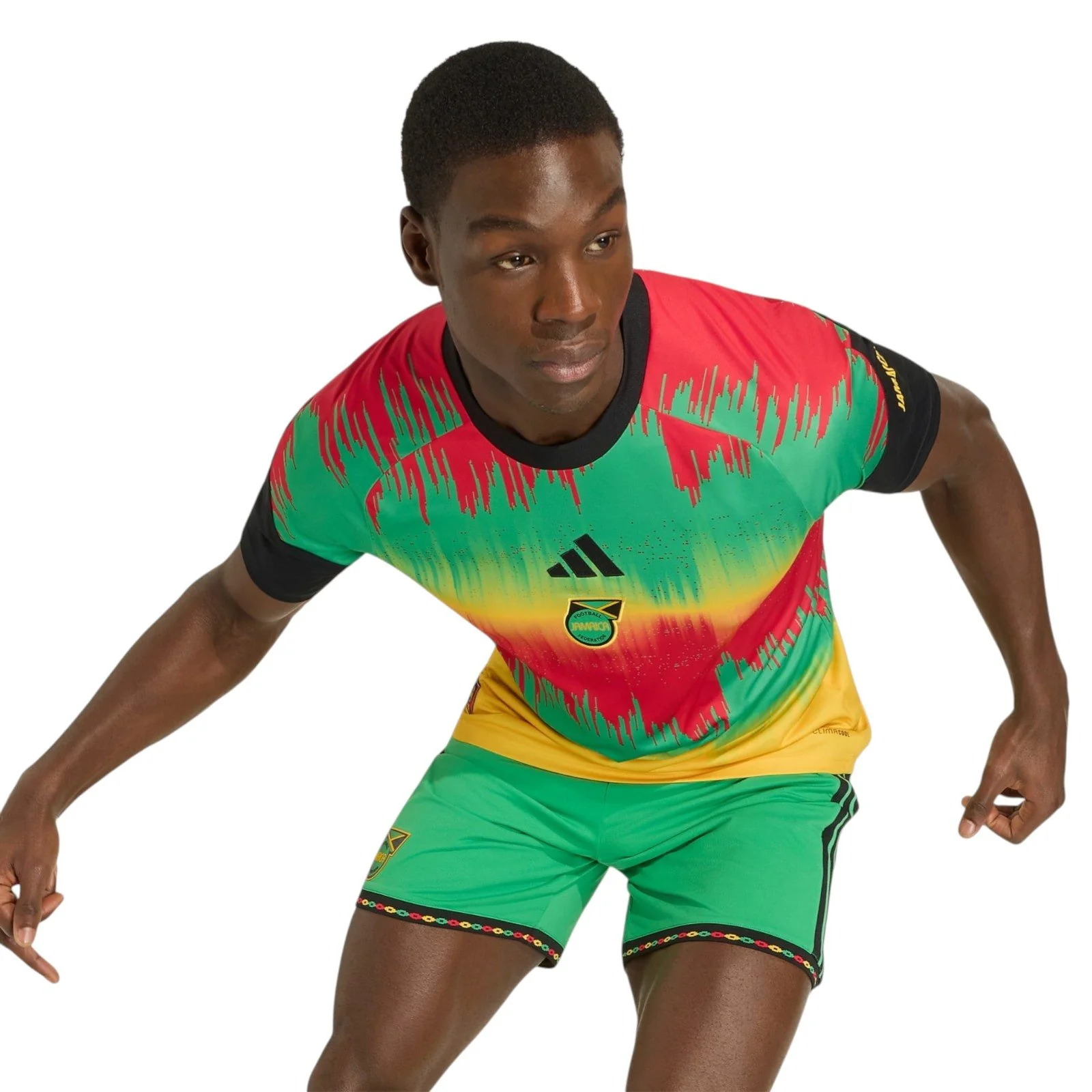 adidas Jamaica Football WC 2026 Mens Pre-Match Home Jersey - Image 6