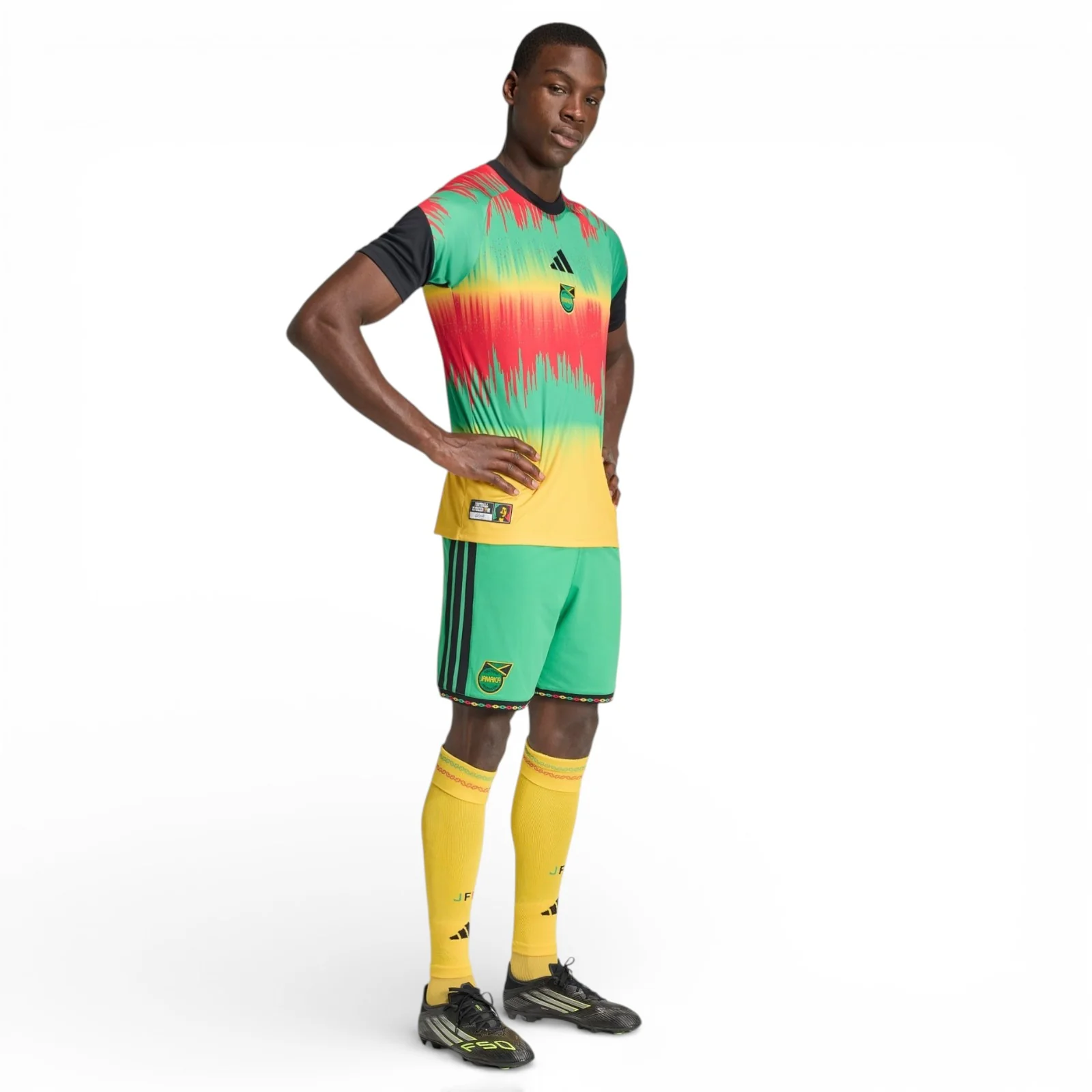 adidas Jamaica Football WC 2026 Mens Pre-Match Home Jersey - Image 8