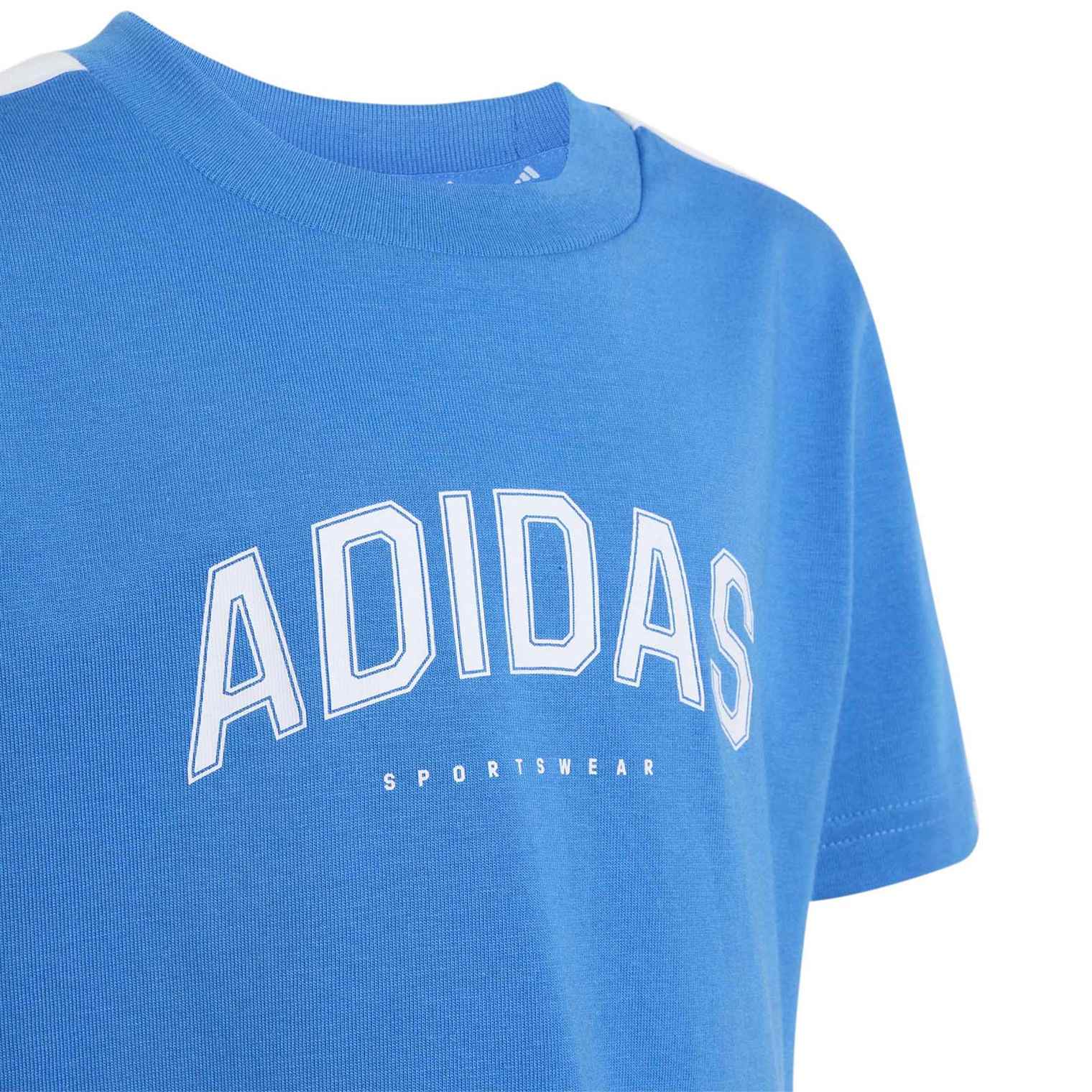 adidas Little Kids Boys Single Jersey Collegiate Set - Image 6