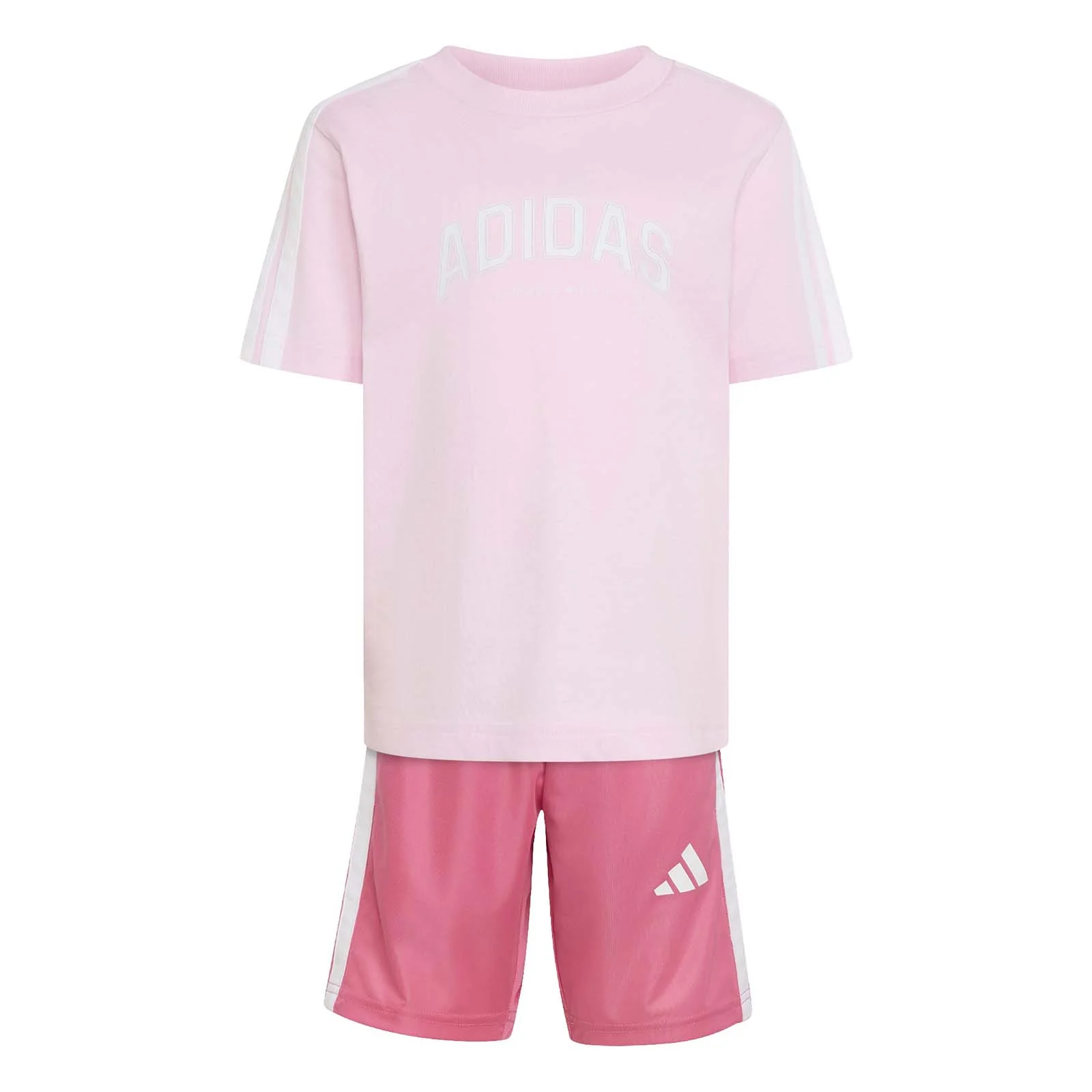 adidas Little Kids Girls Single Jersey Collegiate Set