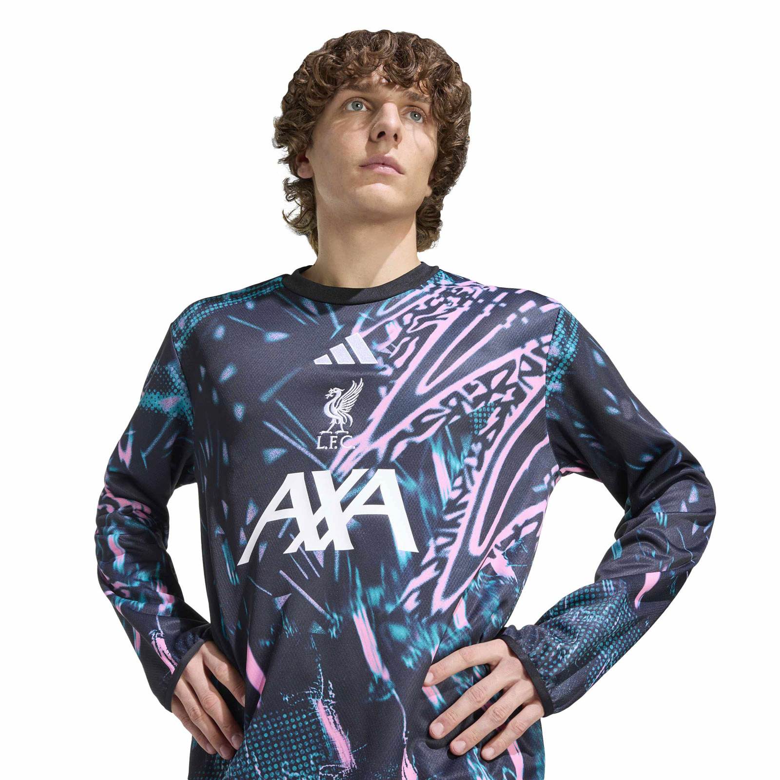 adidas Liverpool FC 2025/26 Pre Match Warm Crewneck Top - Image 3