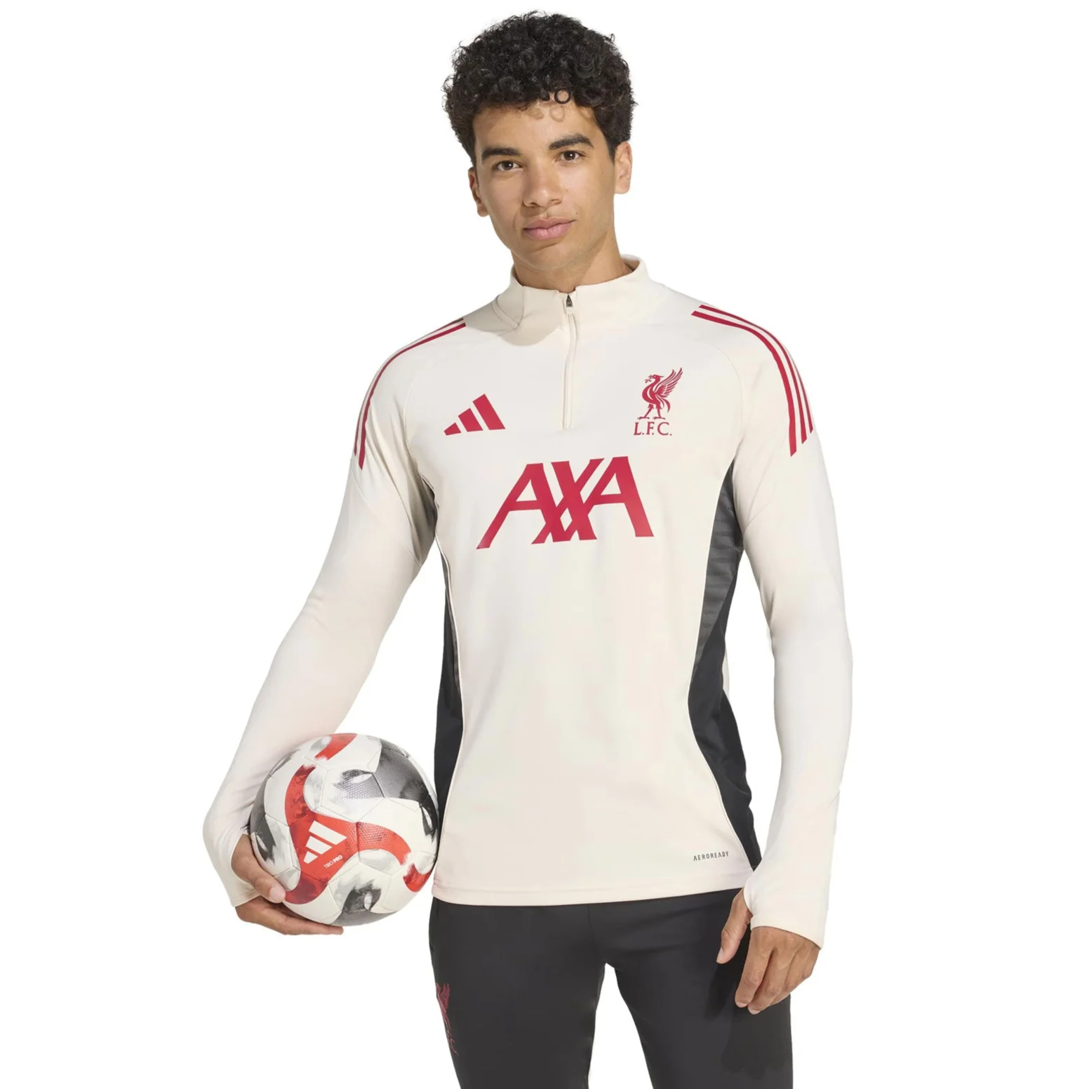 adidas Liverpool Football Tiro 2025/26 Adults Half-Zip Training Top