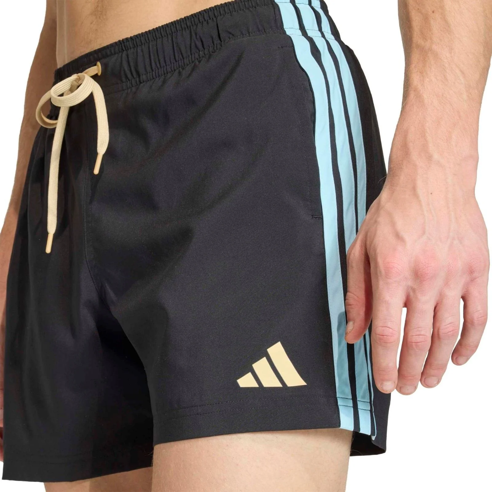 adidas 3-Stripes Quick-Drying 5-Inch Mens Swim Shorts - Image 4