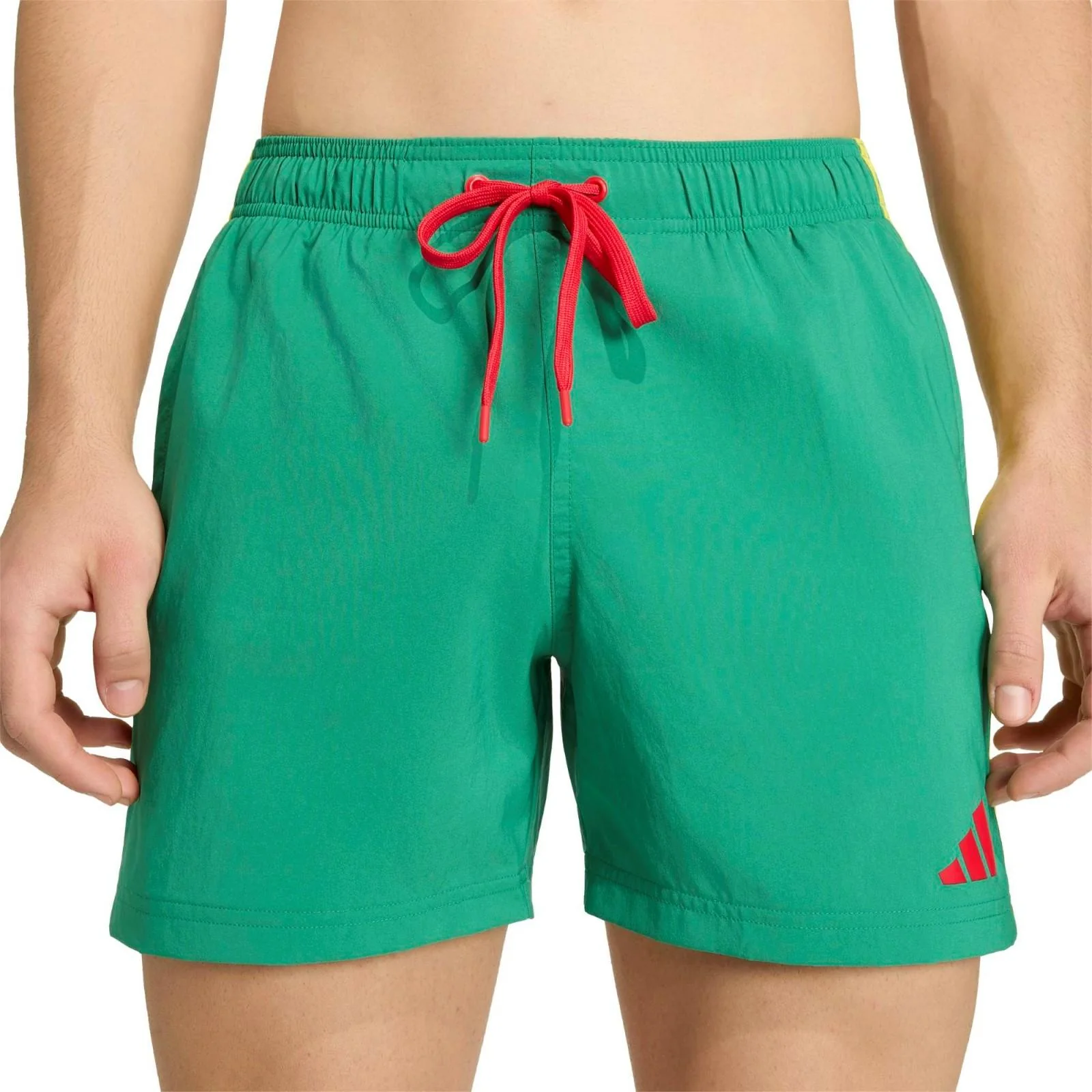 adidas 3-Stripes Regular-Fit Mens 5-Inch Swim Shorts - Image 3