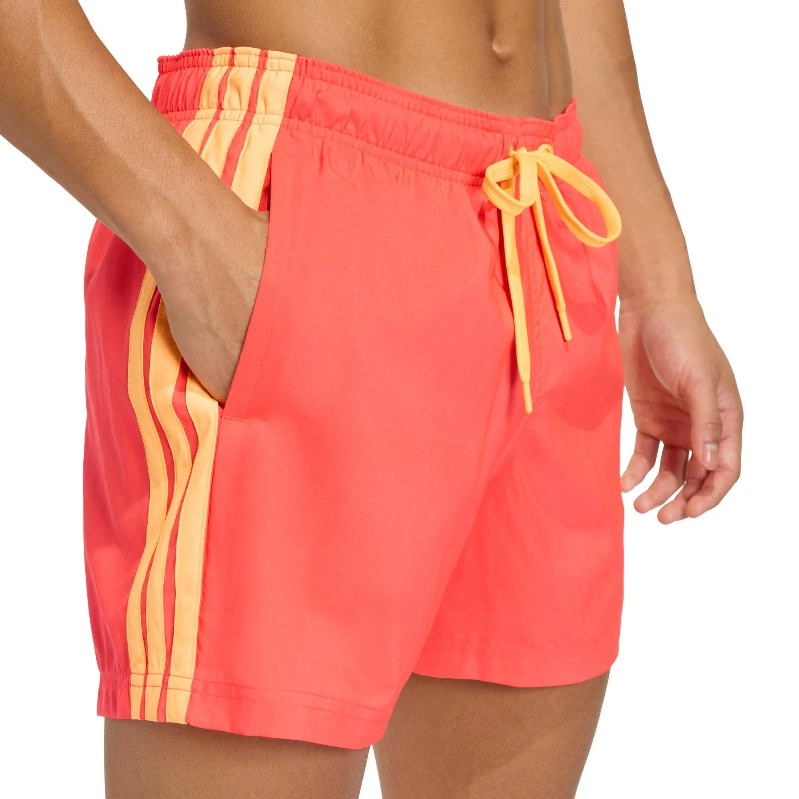 adidas 3-Stripes Quick-Drying Mens 5 Inch Swim Shorts - Image 4