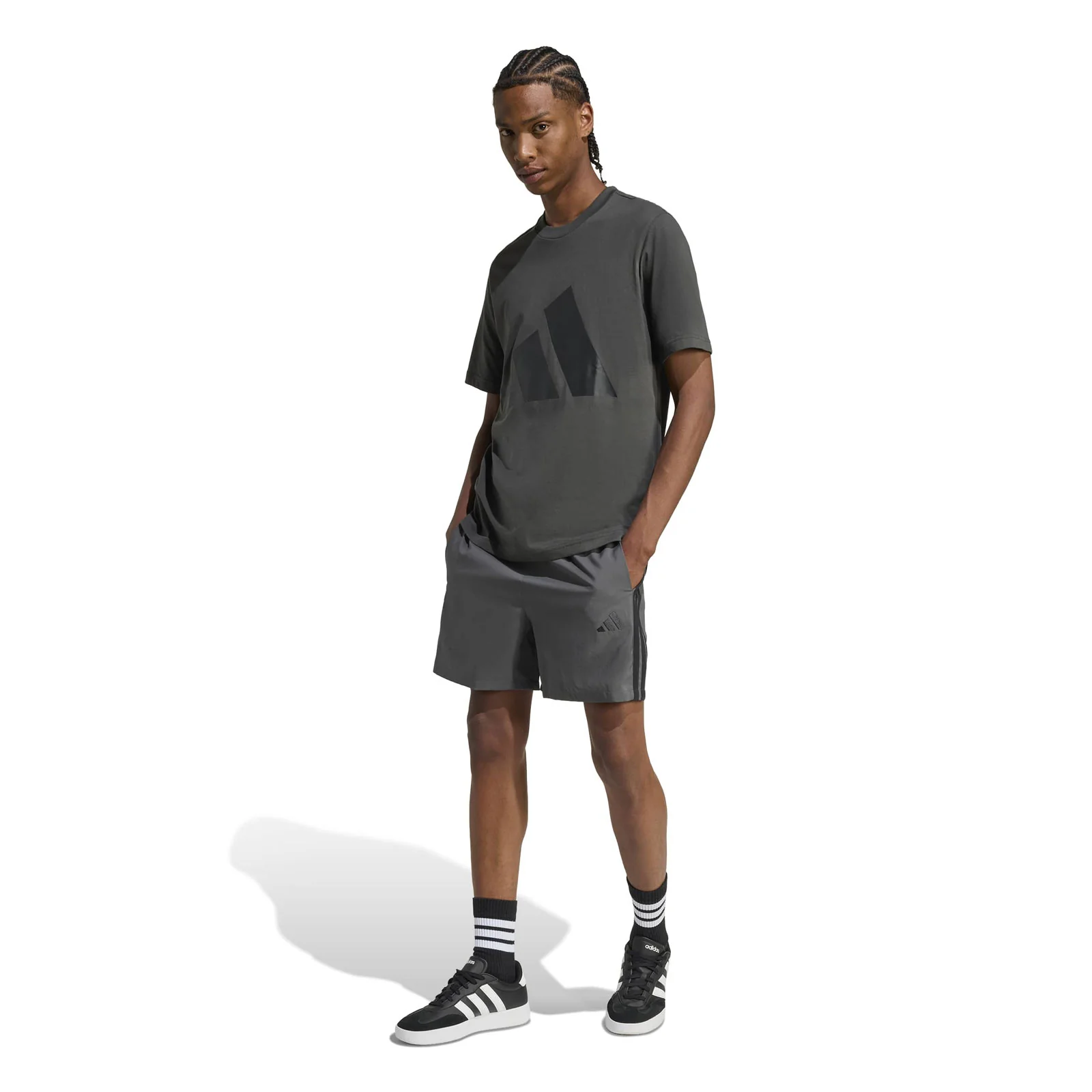 adidas Essentials 3-Stripes Mens Chelsea Training Shorts - Image 6